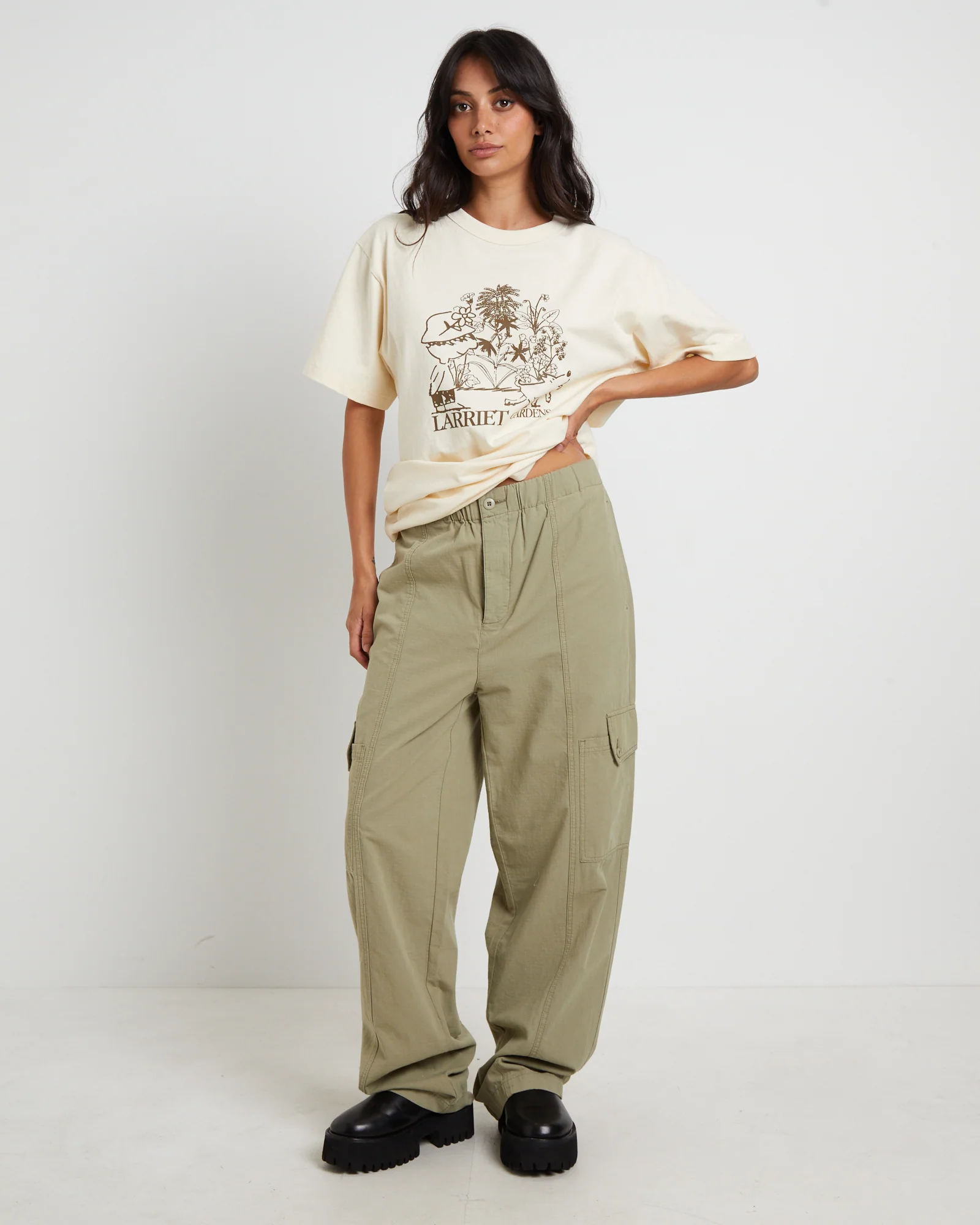 Cargo Pants in Sage - Image 3