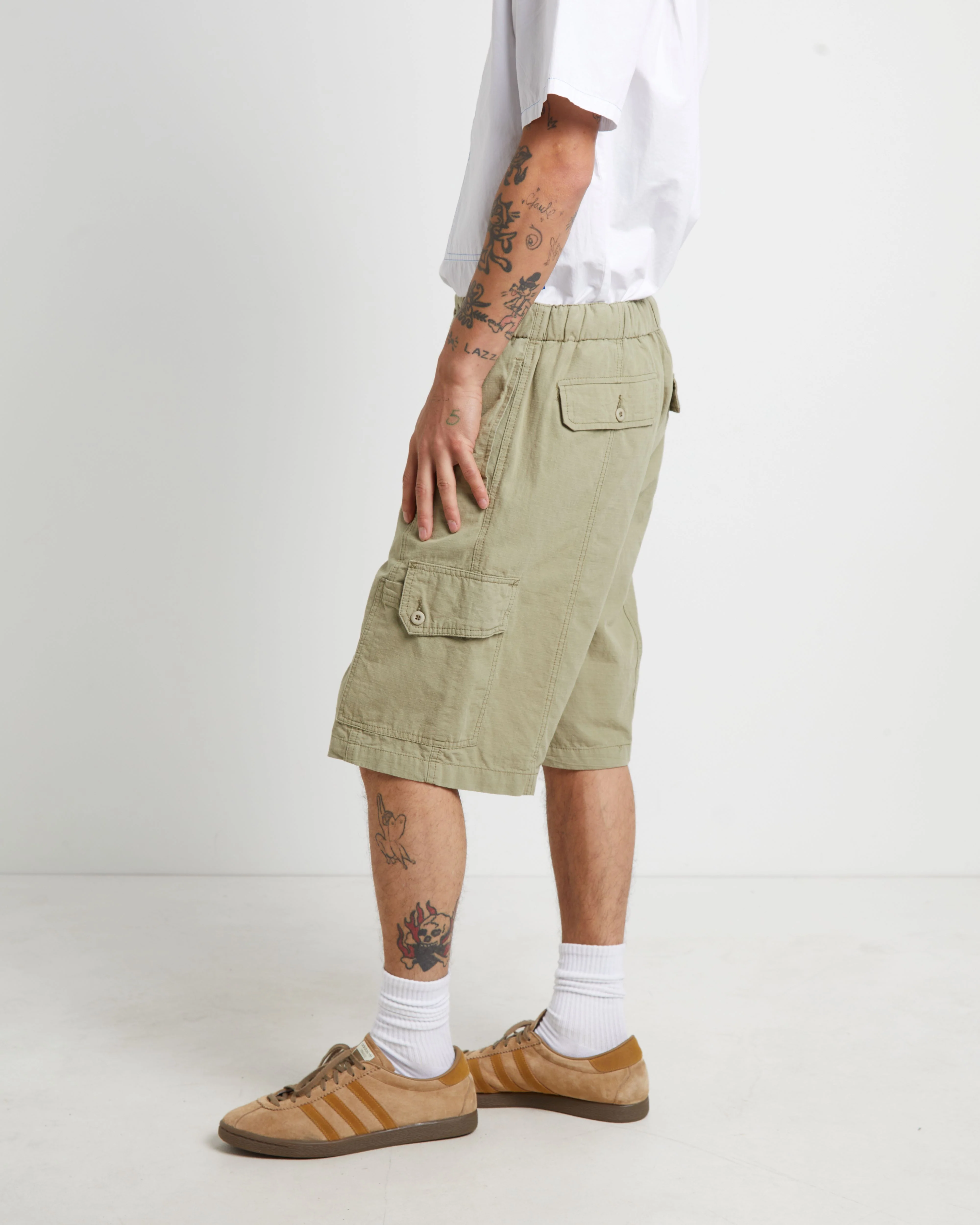 Cargo Shorts in Sage - Image 5