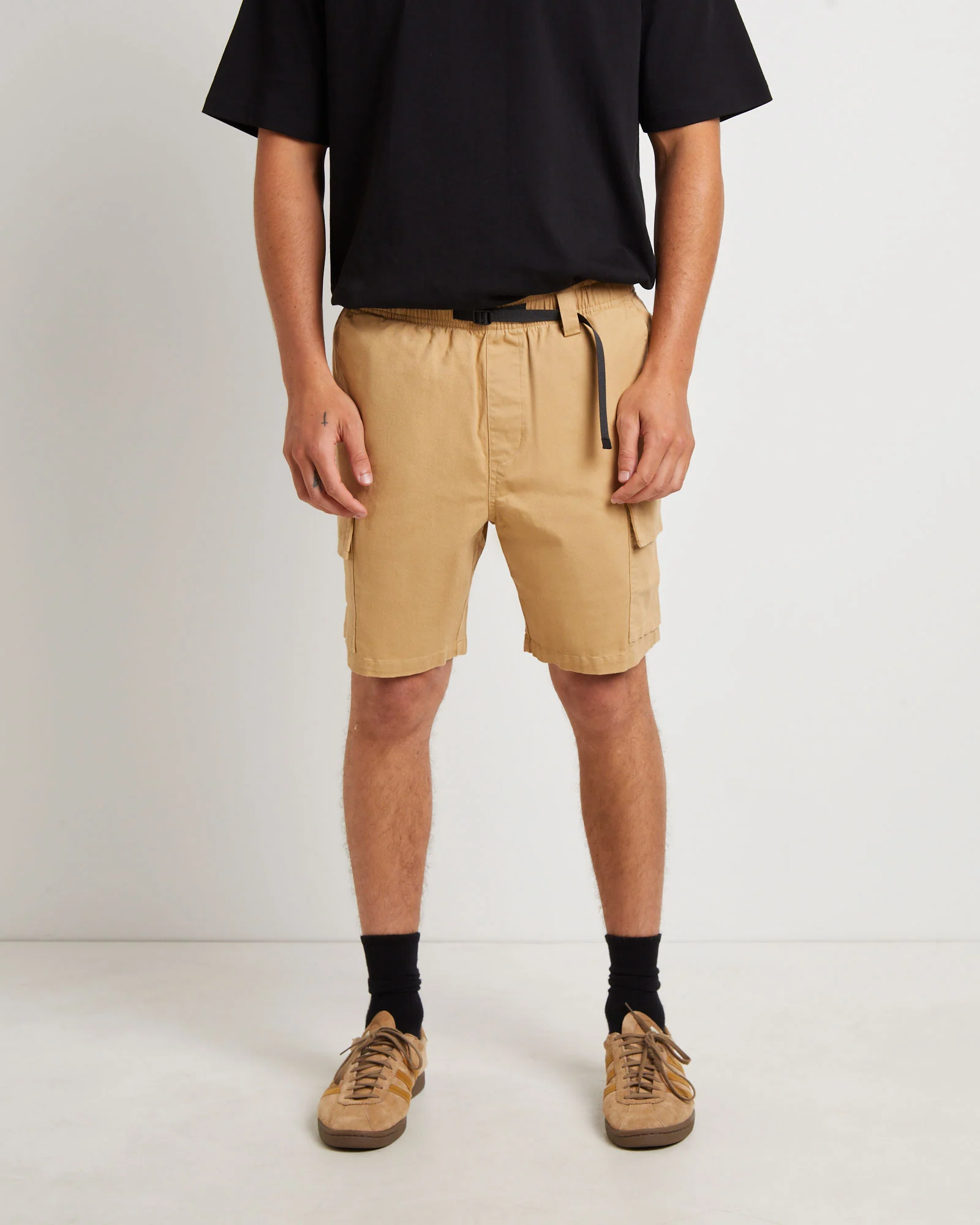 Cargo Shorts in Tan - Image 5