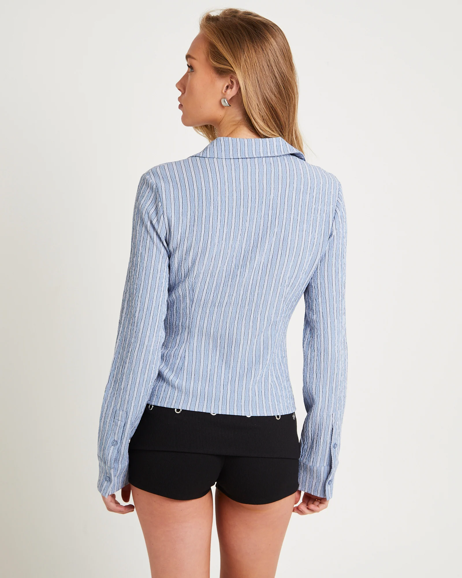 Cassia Long Sleeve Gather Shirt - Image 2