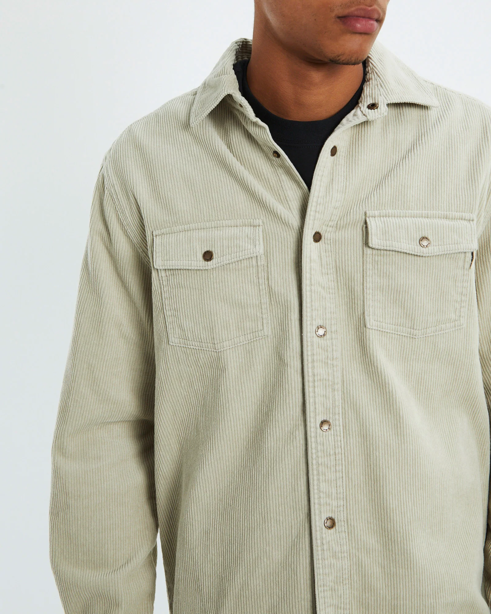 Cassian Long Sleeve Overshirt Tan - Image 6