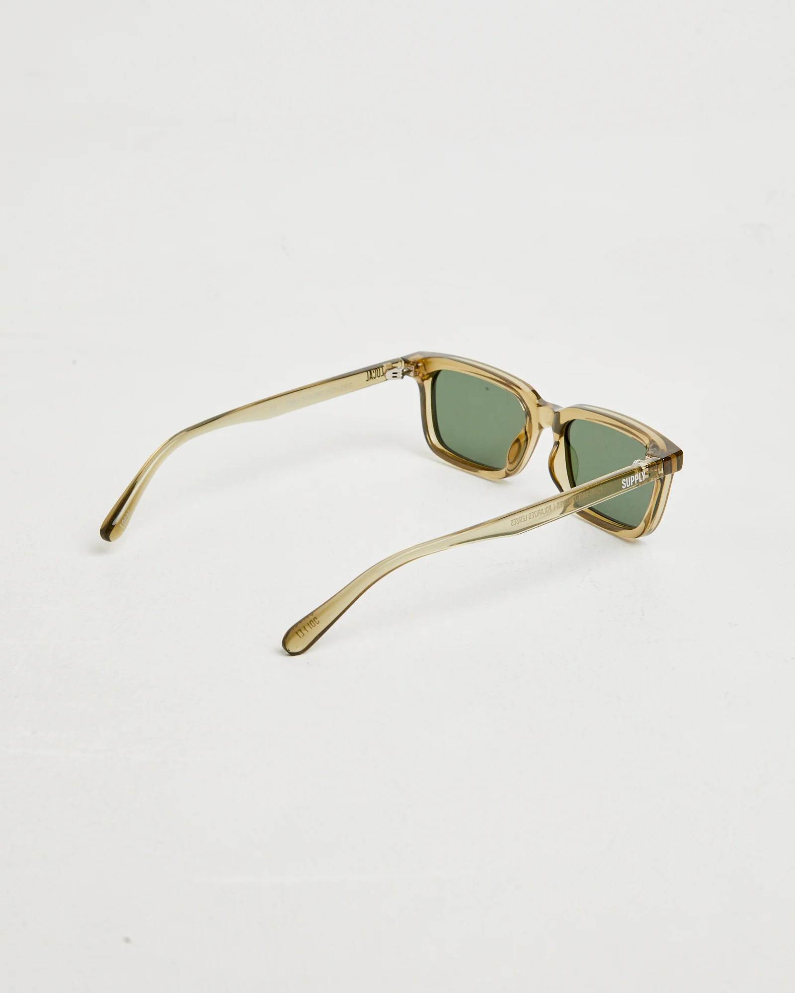 CBM Polished Sunglasses in Ochre Dark Green - Image 5