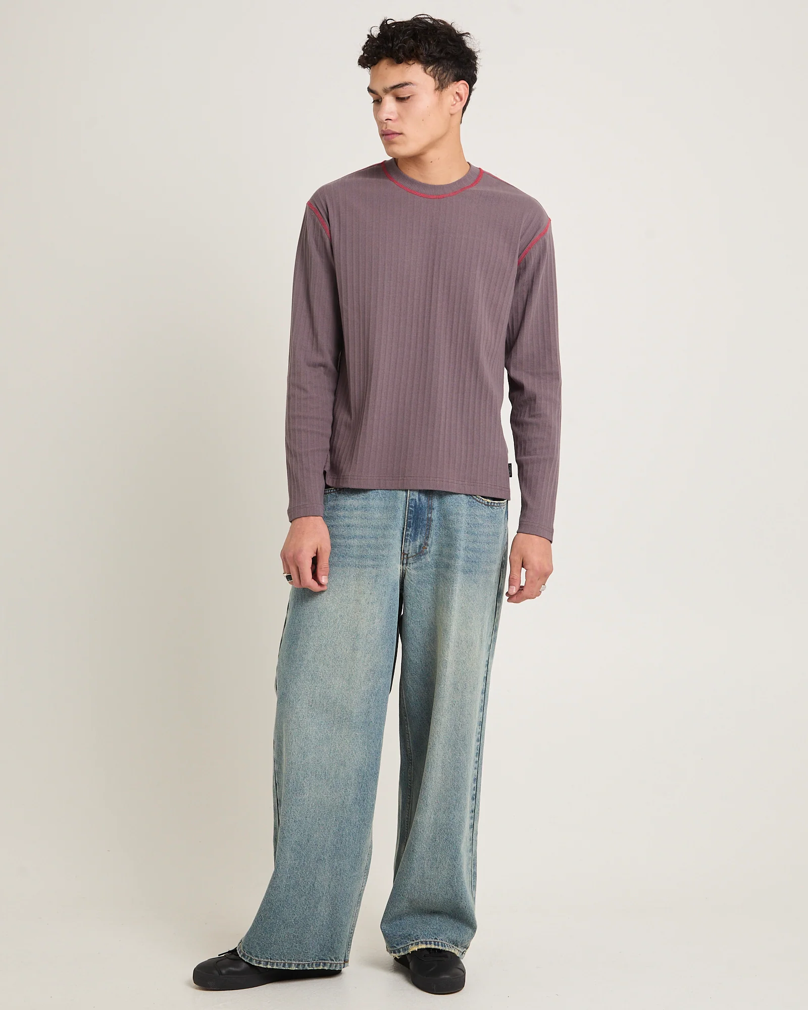 CCTV Rib Long Sleeve Shirt - Image 3