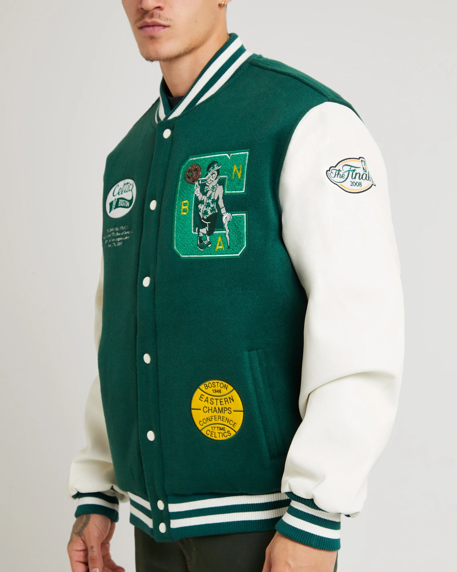 Champions Celtics Varsity Jacket - Image 5