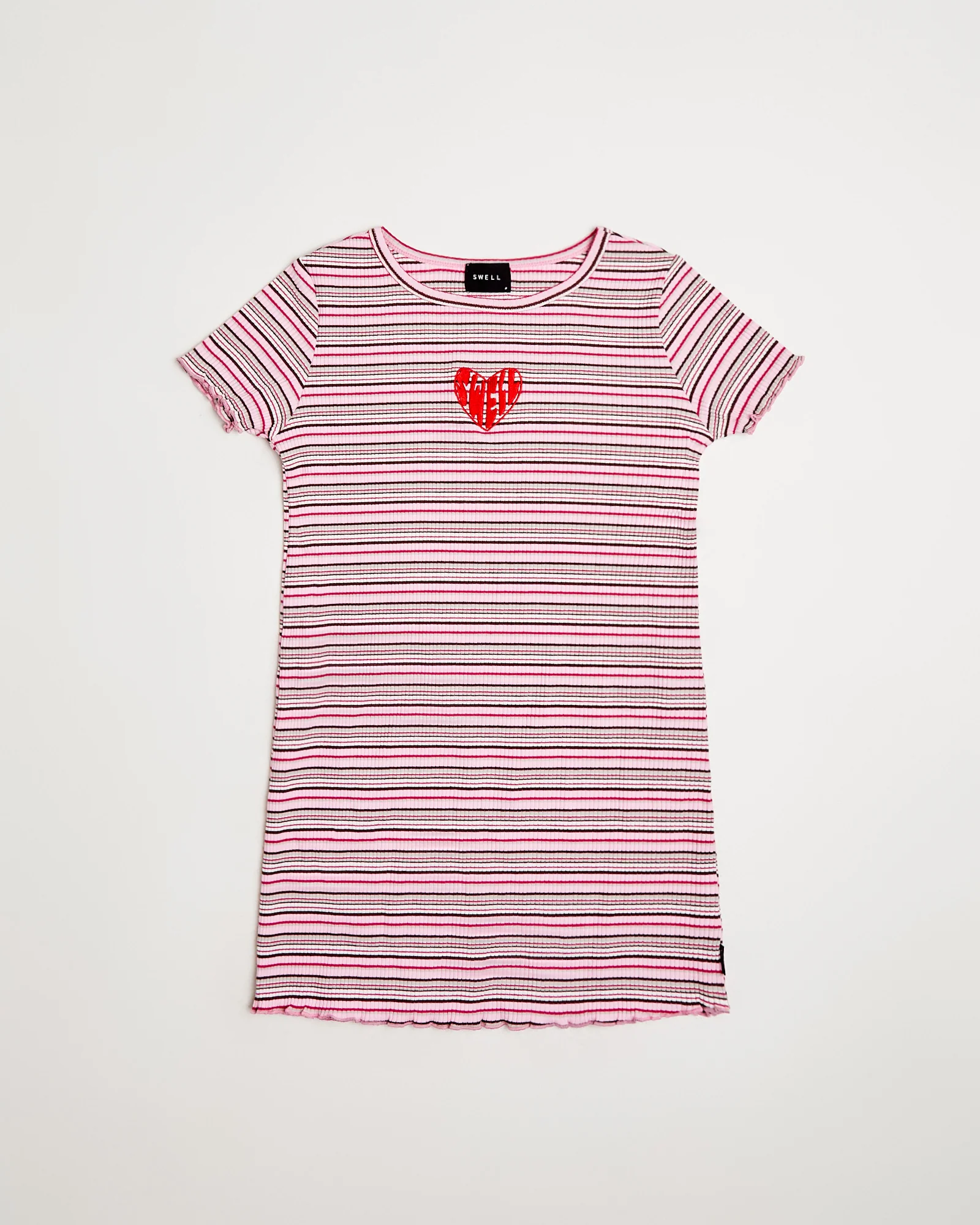 Charlotte Striped Ribbed Dress