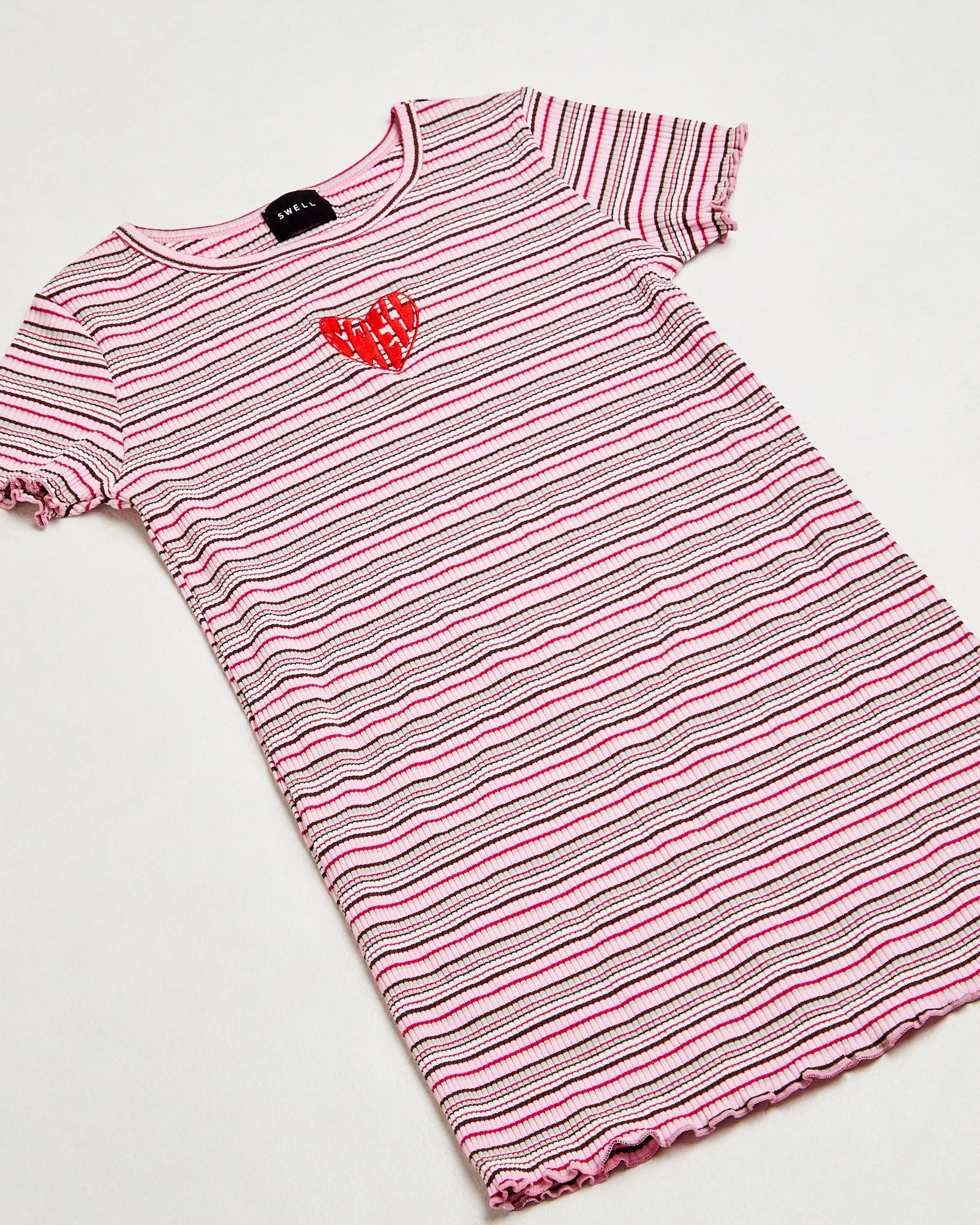 Charlotte Striped Ribbed Dress - Image 3
