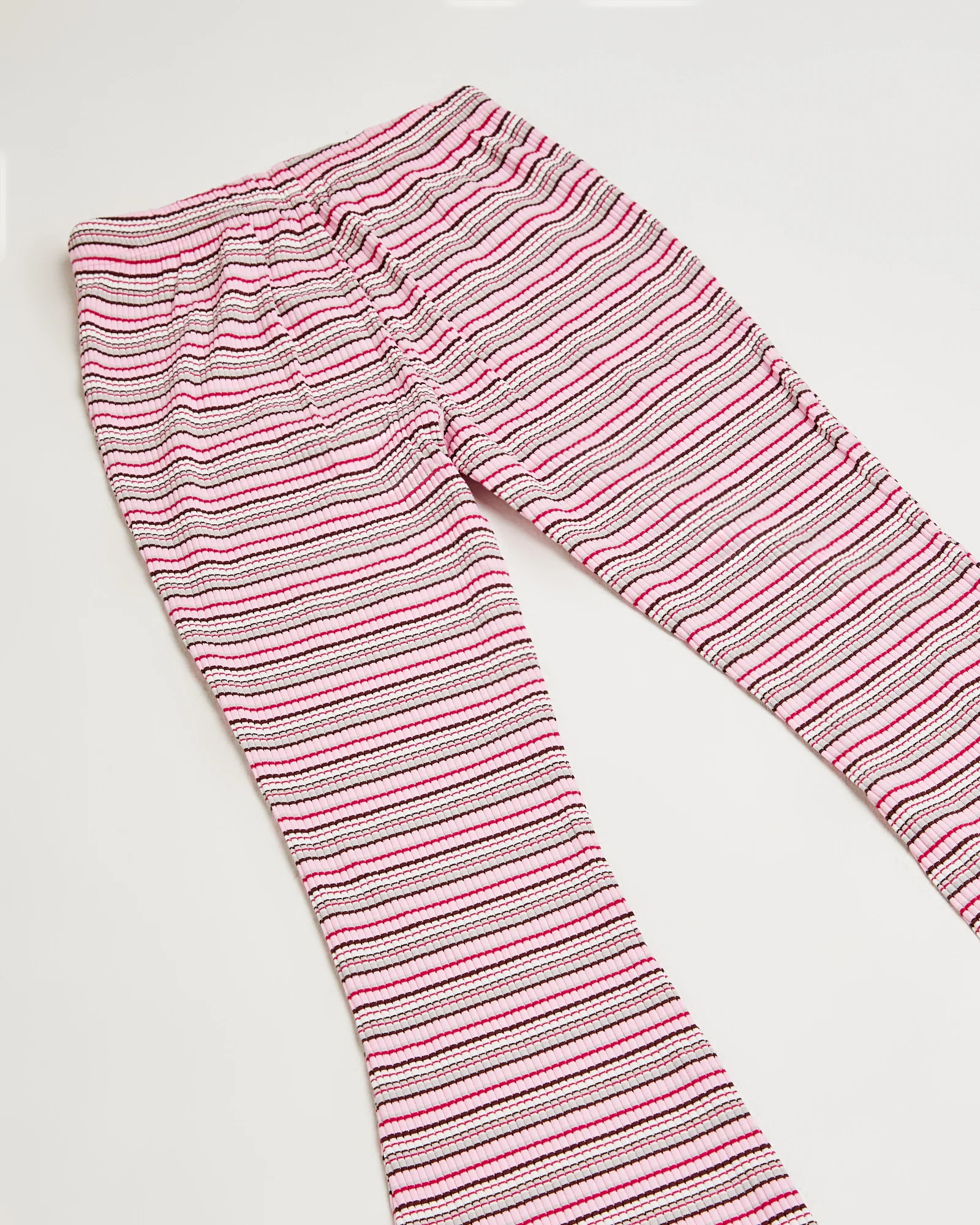 Charlotte Striped Ribbed Flare Pants - Image 4