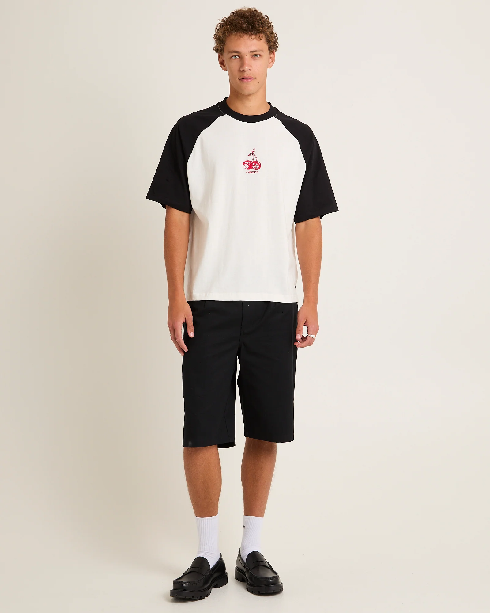 Cherries Raglan Cropped T-Shirt - Image 3