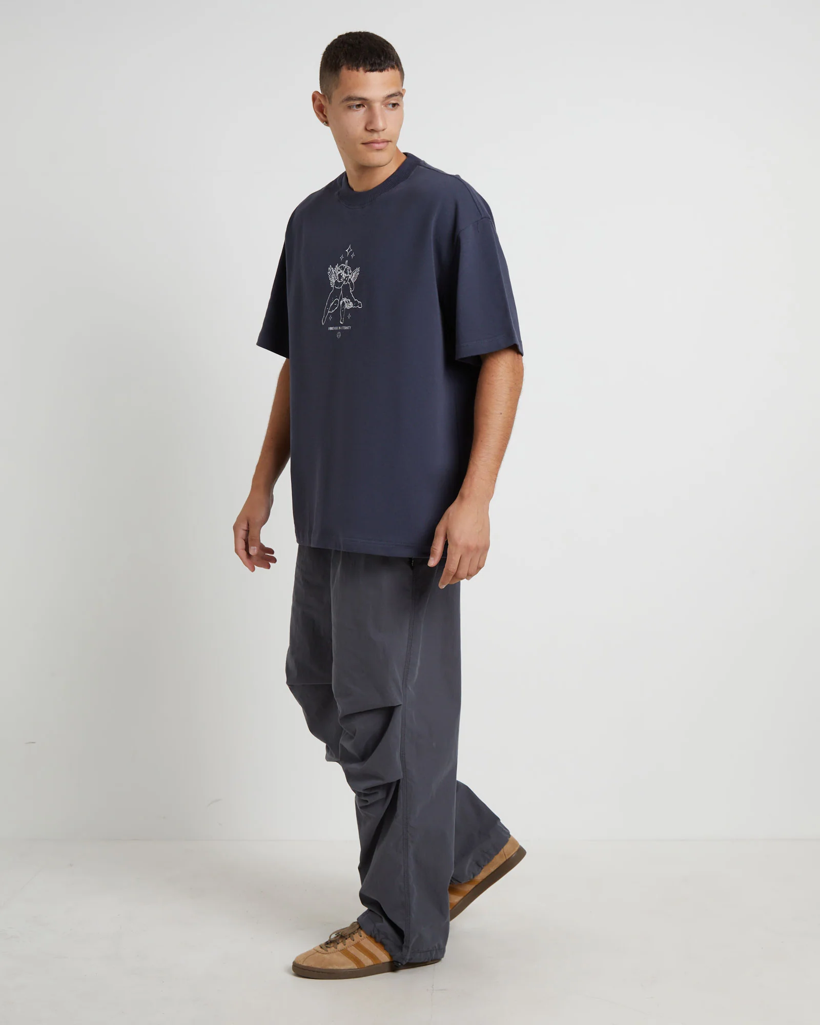 Cherub Short Sleeve T-Shirt in Ink - Image 4