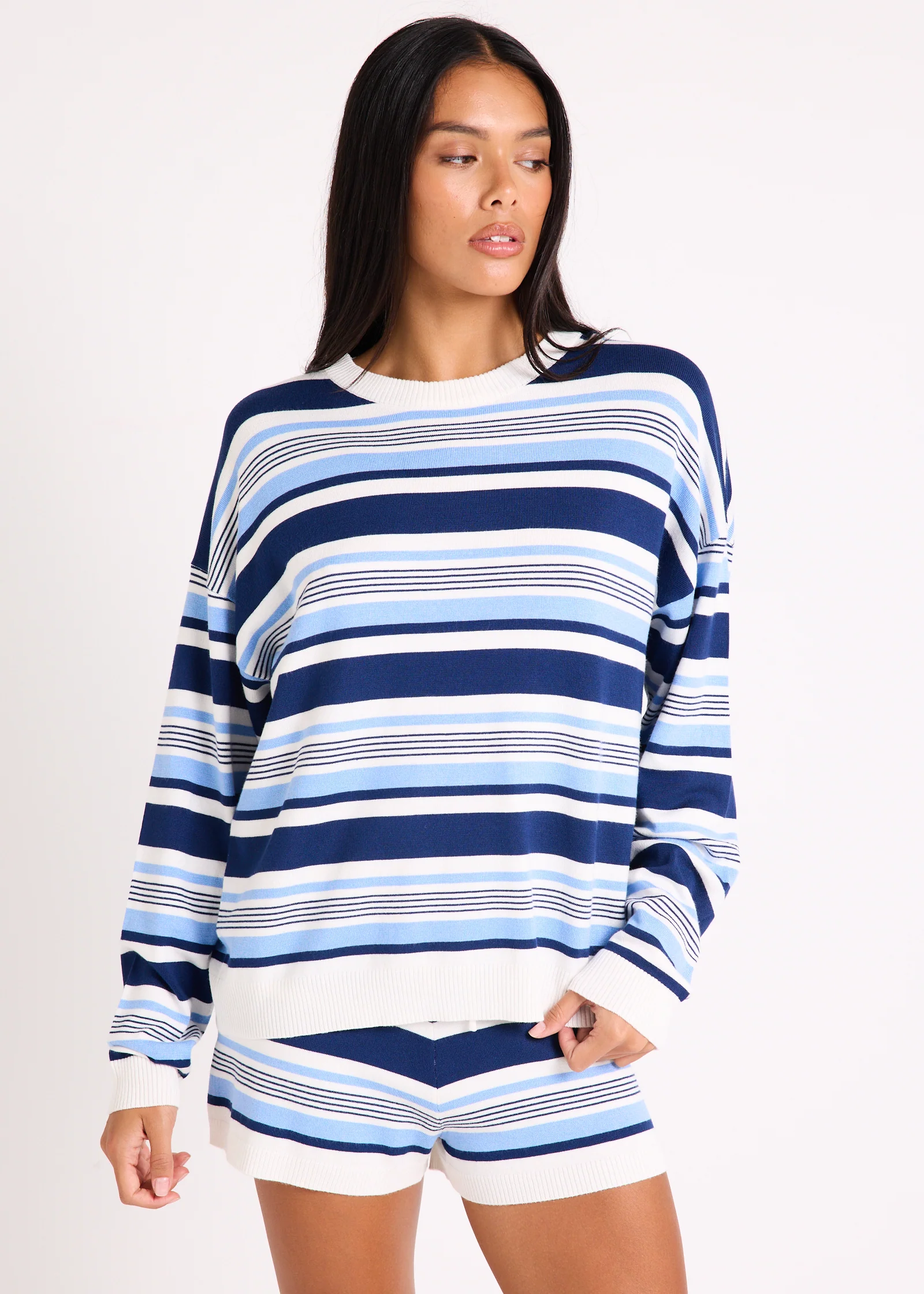 Chiara Stripes Oversized Knit Top - Image 3