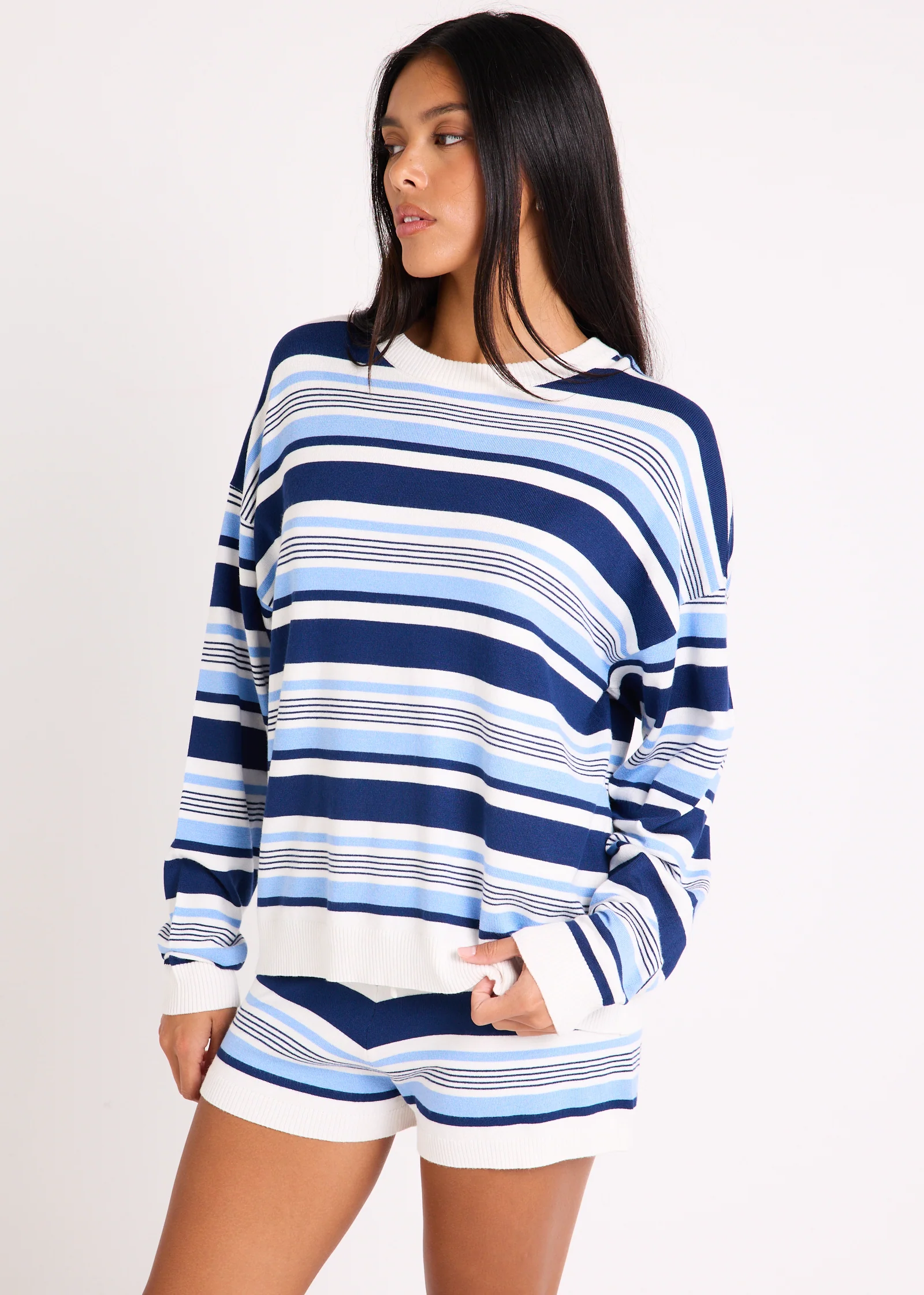 Chiara Stripes Oversized Knit Top - Image 4
