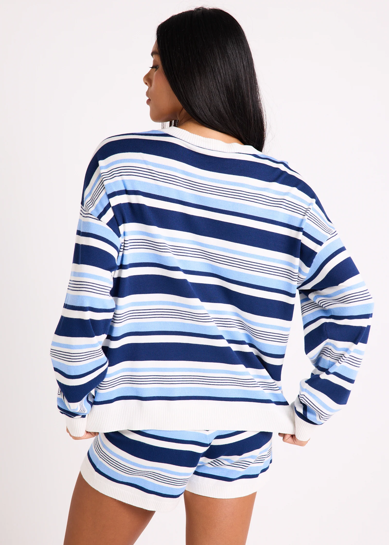 Chiara Stripes Oversized Knit Top - Image 5