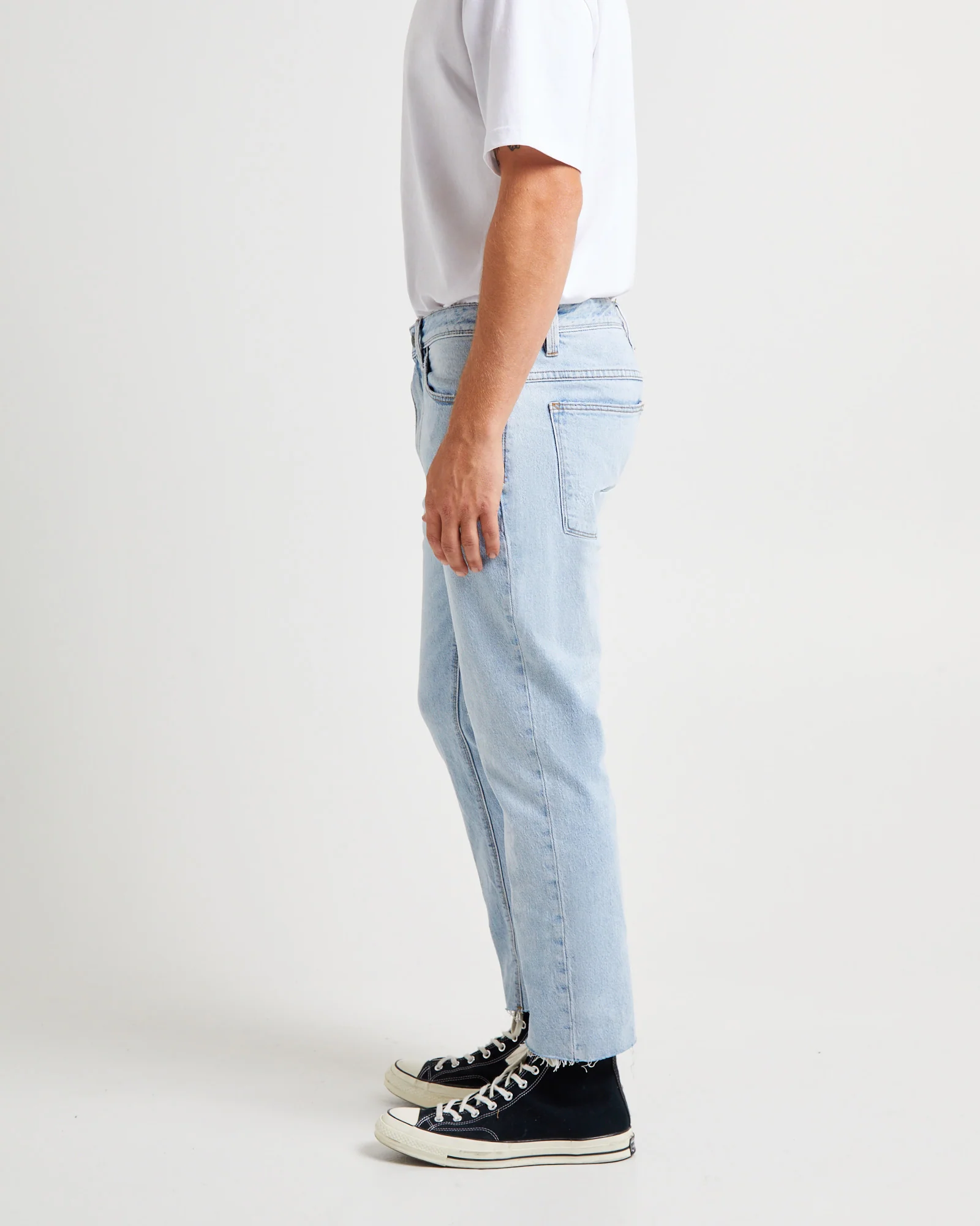 Chopped Straight Denim Jeans - Image 5