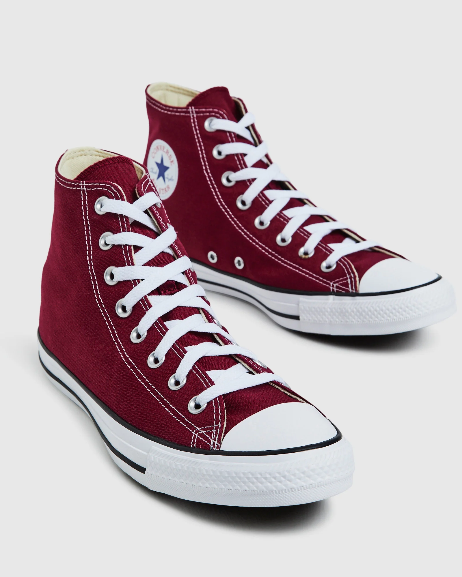 Chuck Taylor All Star Canvas Hi Top Sneakers Maroon