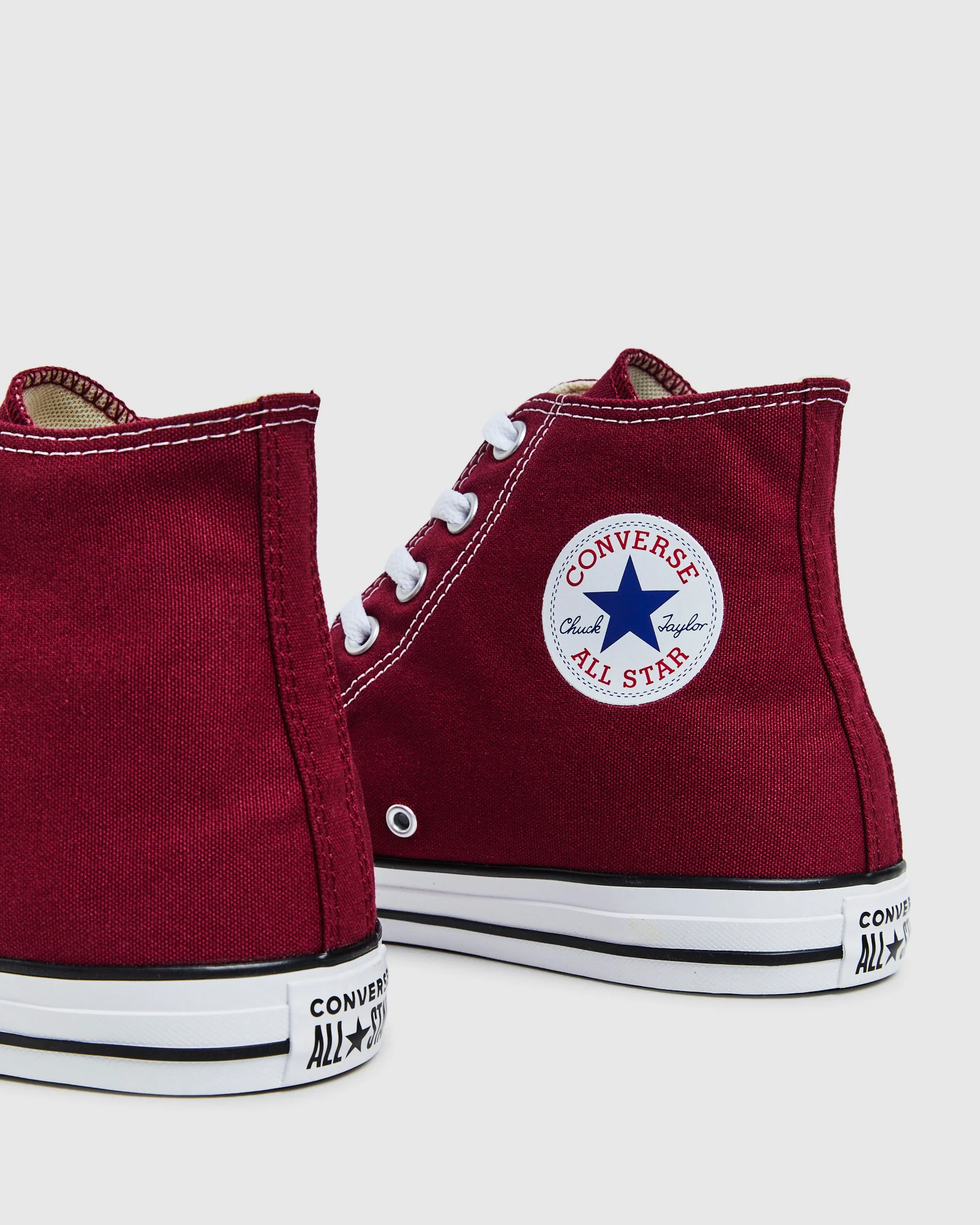 Chuck Taylor All Star Canvas Hi Top Sneakers Maroon - Image 3