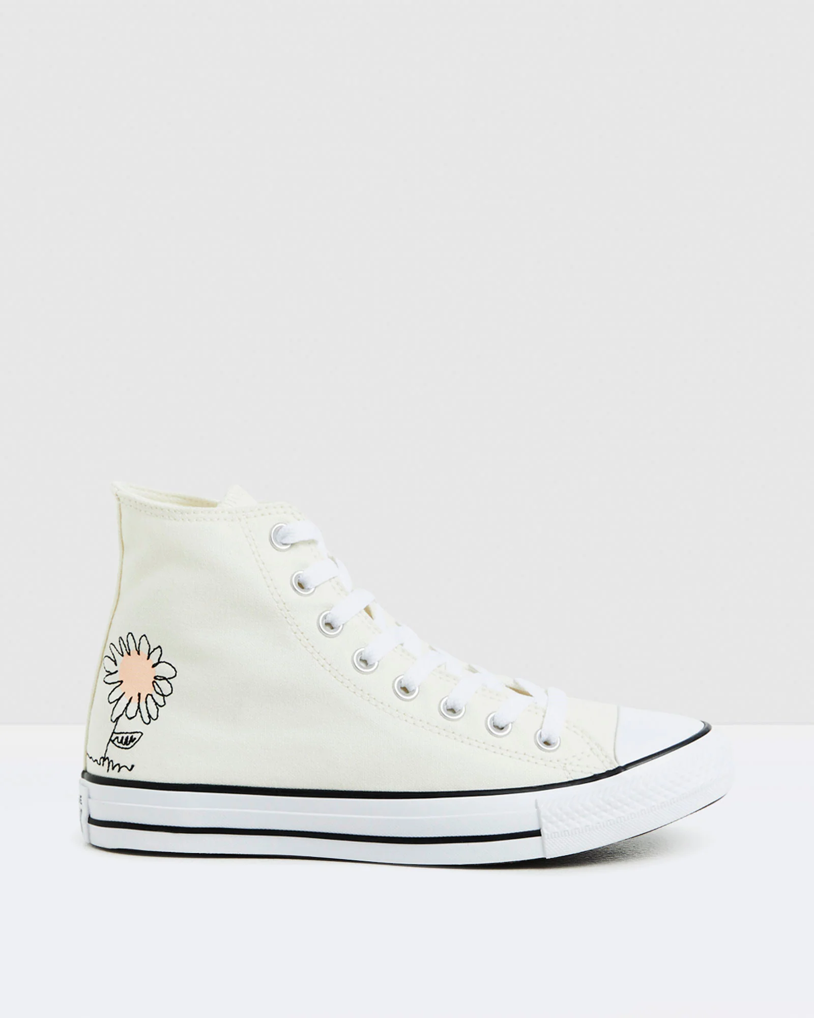 Chuck Taylor All Star Hi Top Sneakers Summer Florals White - Image 2