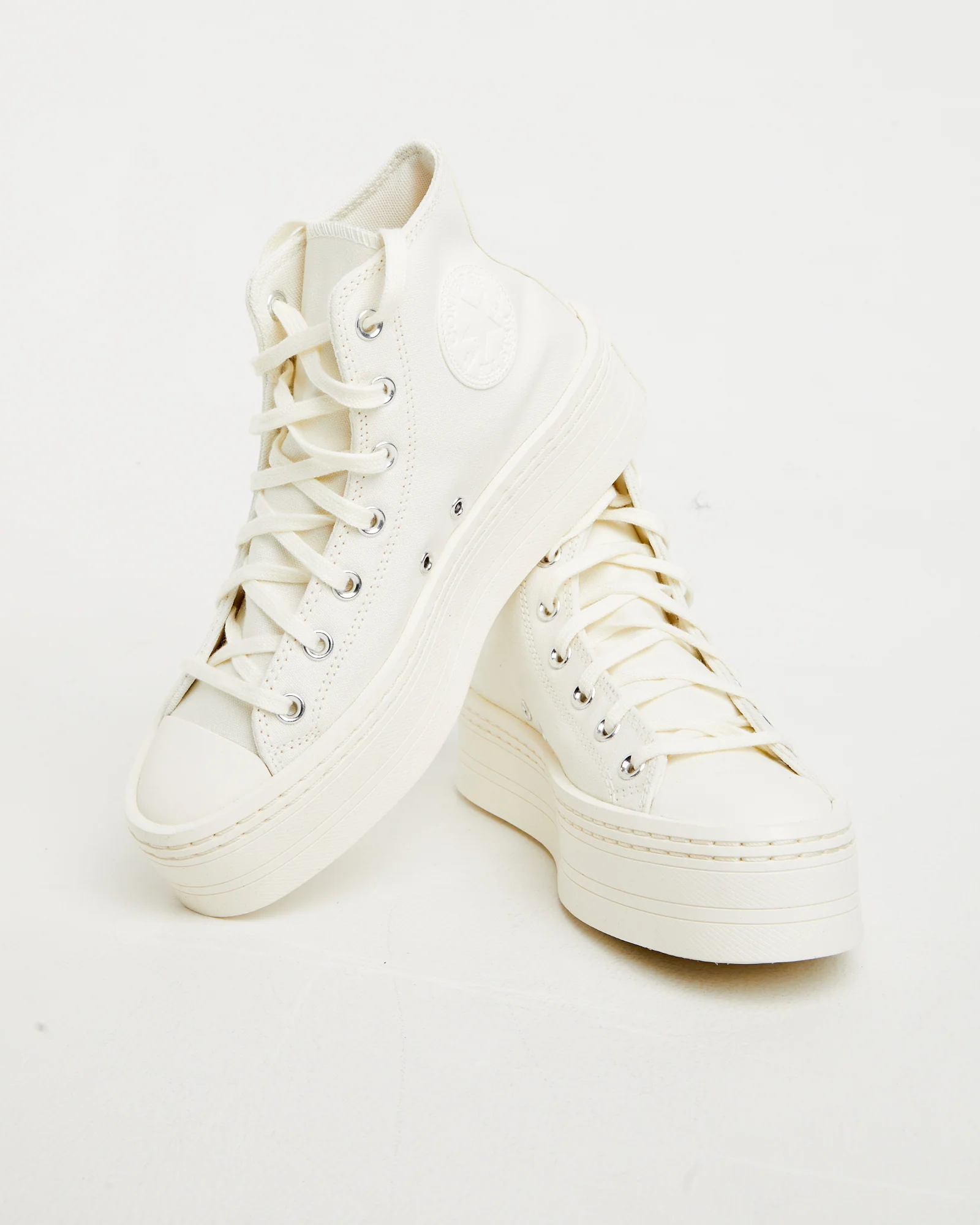 Chuck Taylor All Star Modern Lift Hi Top Sneakers in Egret - Image 2