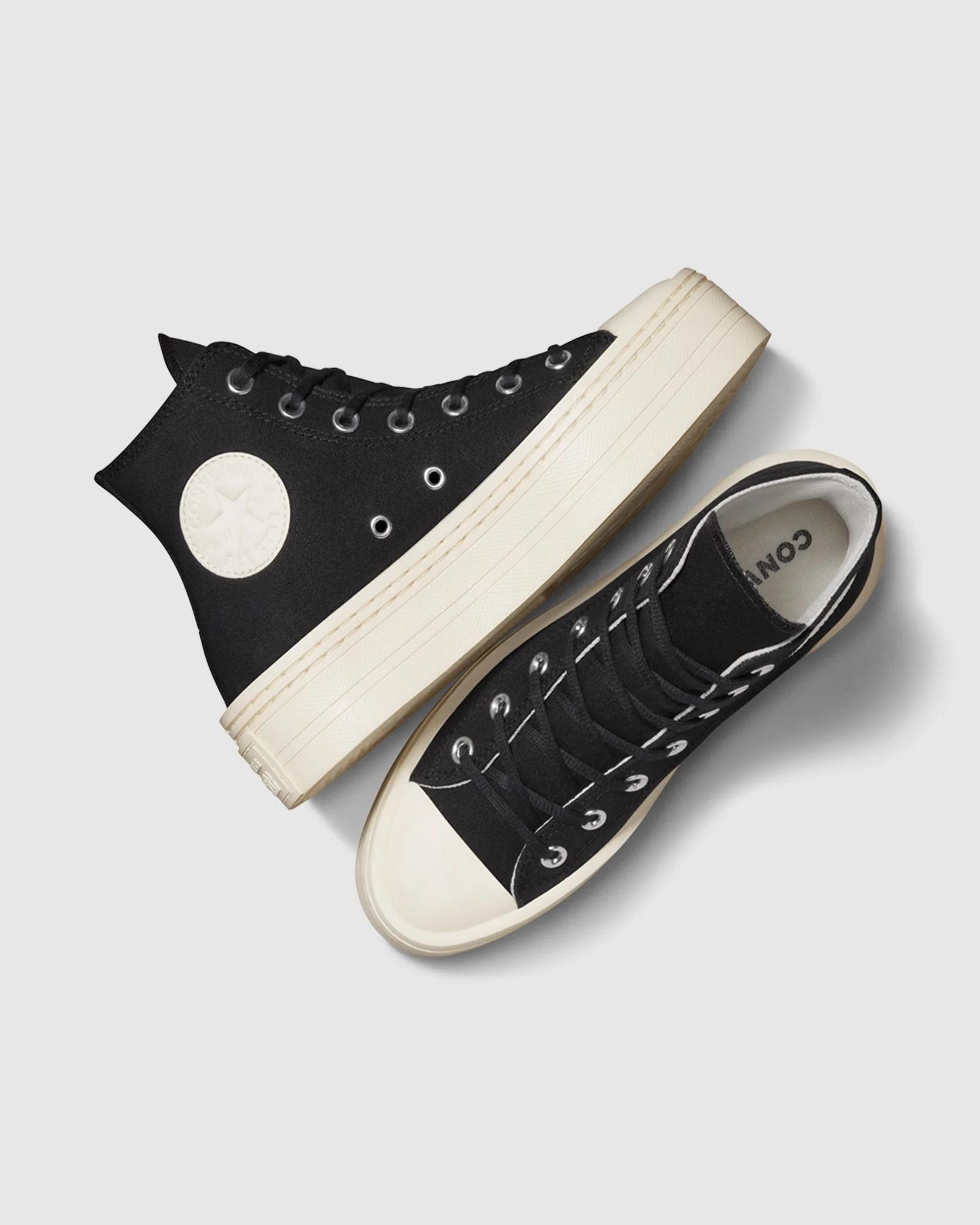 Chuck Taylor All Star Modern Lift High Top Sneakers in Black - Image 2