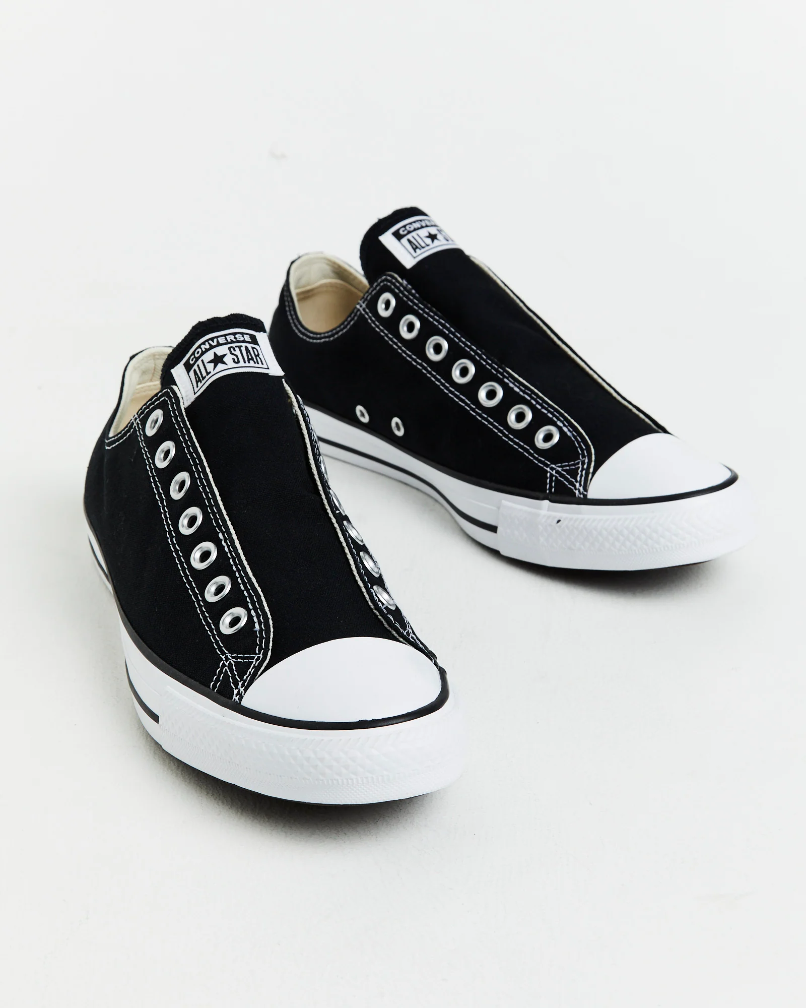 Chuck Taylor All Star Slip On Sneakers In Black/White