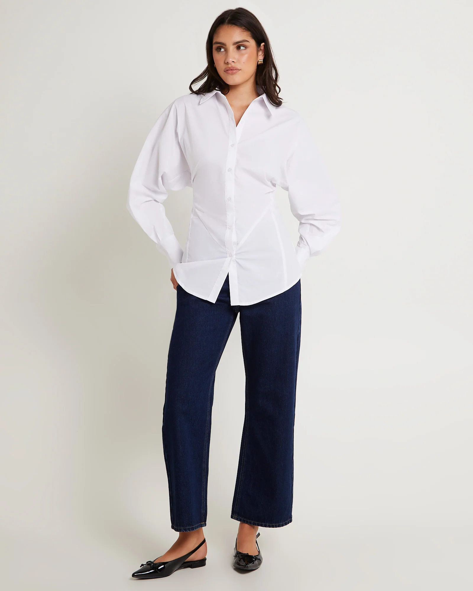 Cinched Longline Shirt - Image 3
