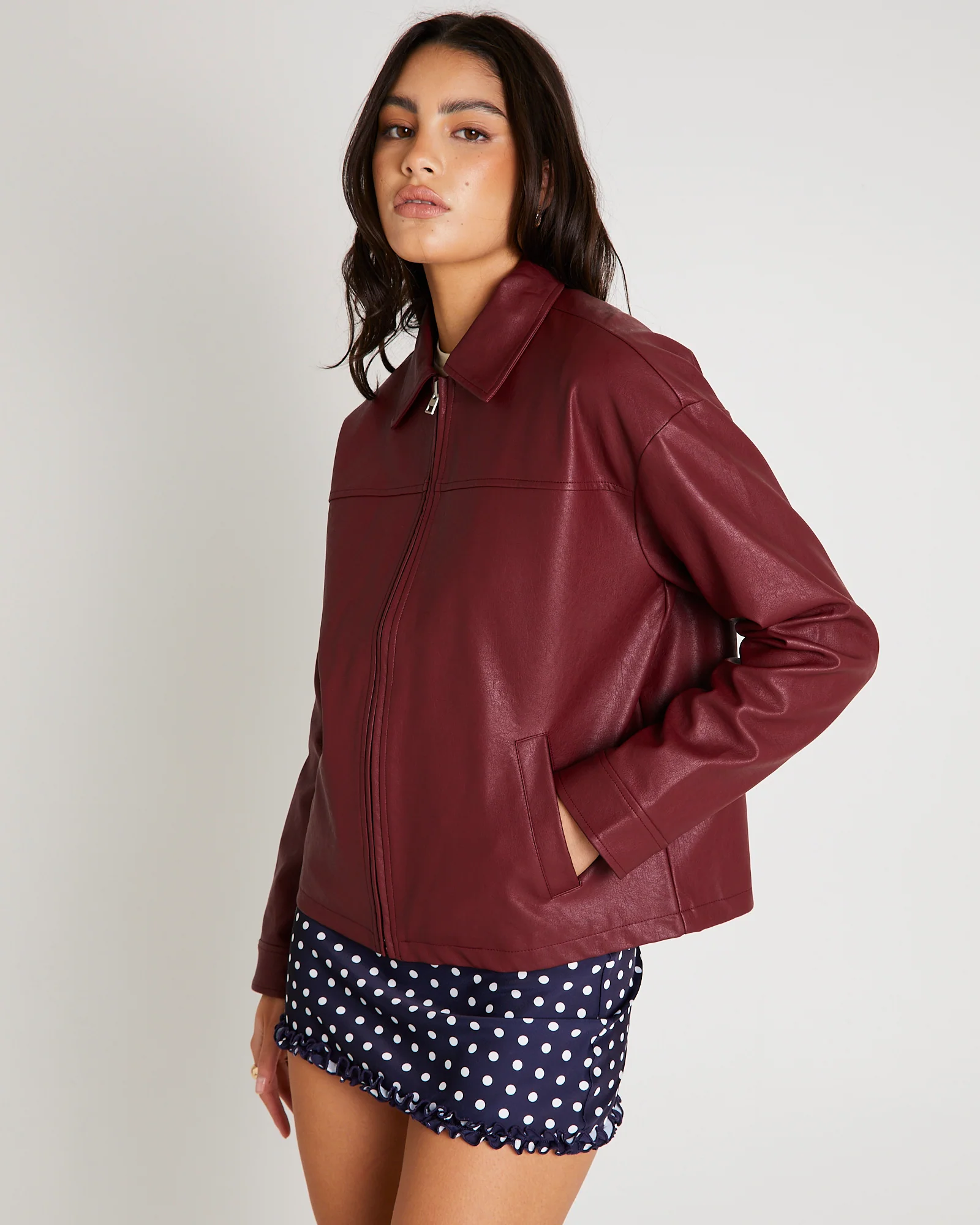 Clara Clean PU Jacket - Image 2