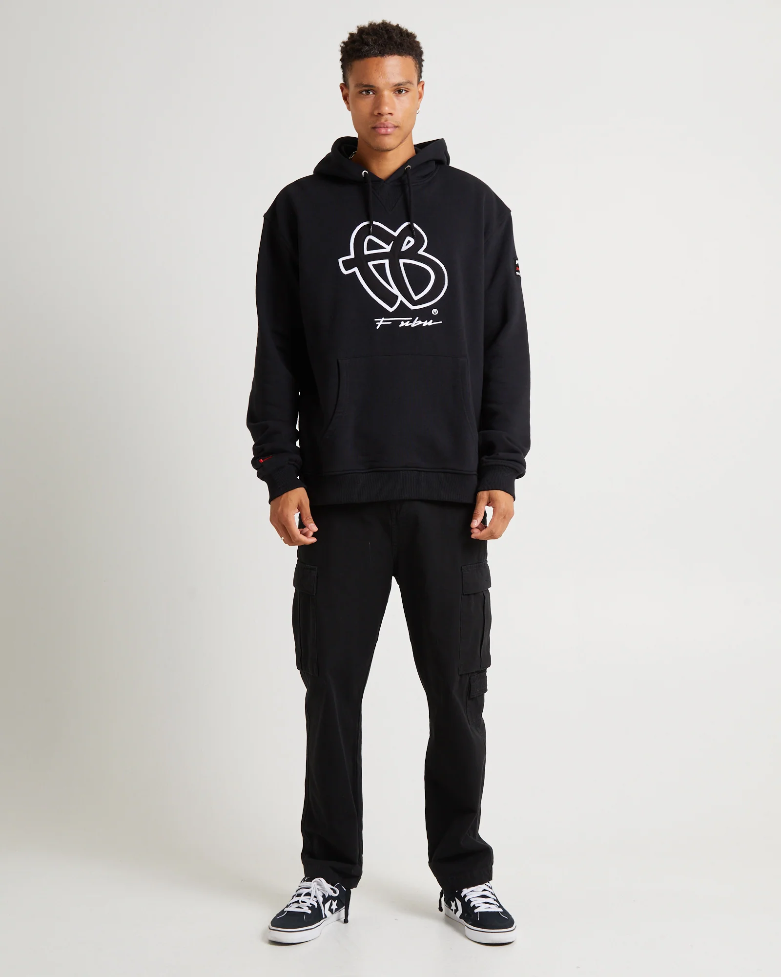 Classic Hooded Sweats Black/White - Image 2