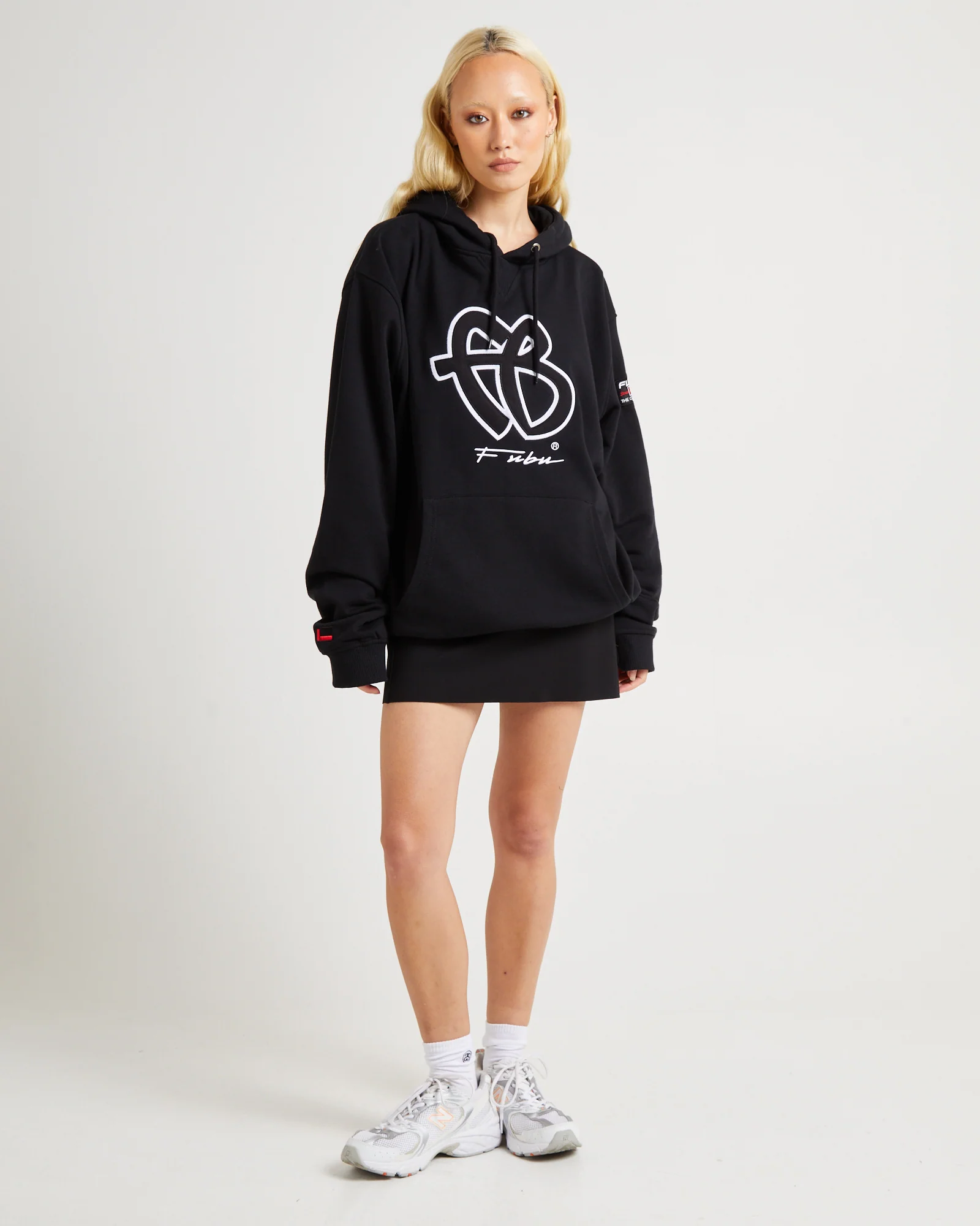 Classic Hooded Sweats Black/White - Image 5