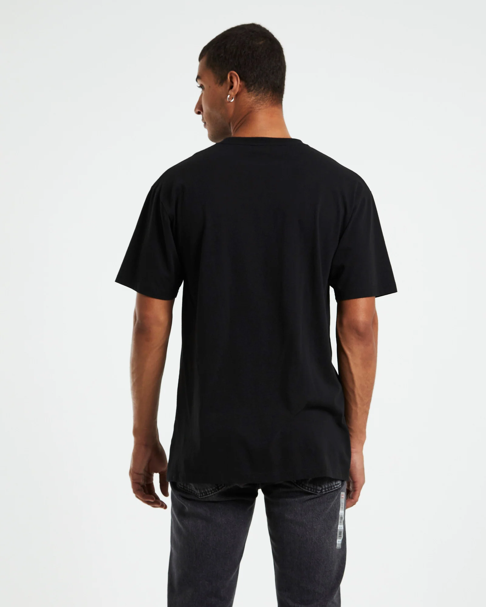 Classic Label Short Sleeve T-Shirt Washed Black - Image 2