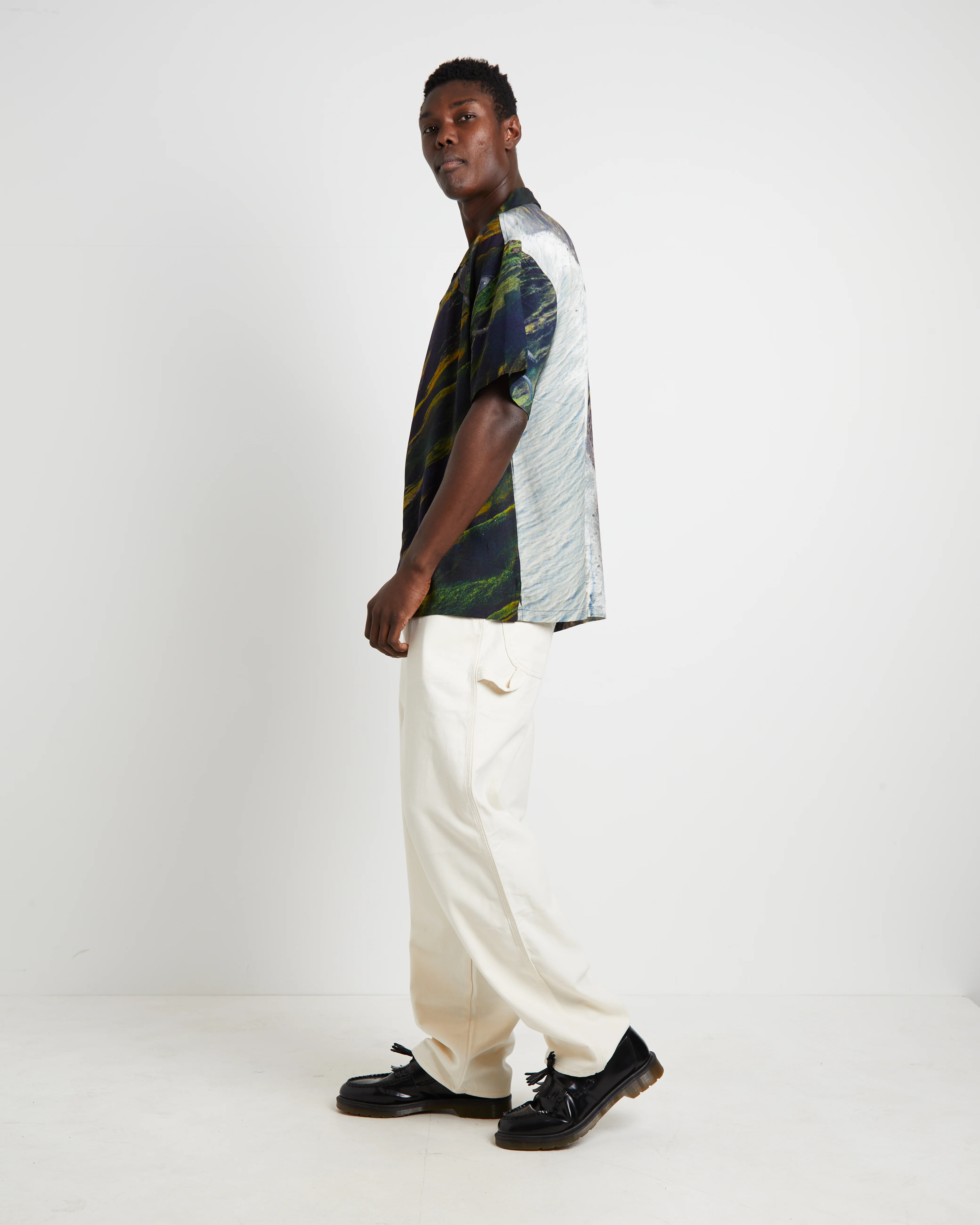 Coastline Short Sleeve Shirt in Black - Image 4