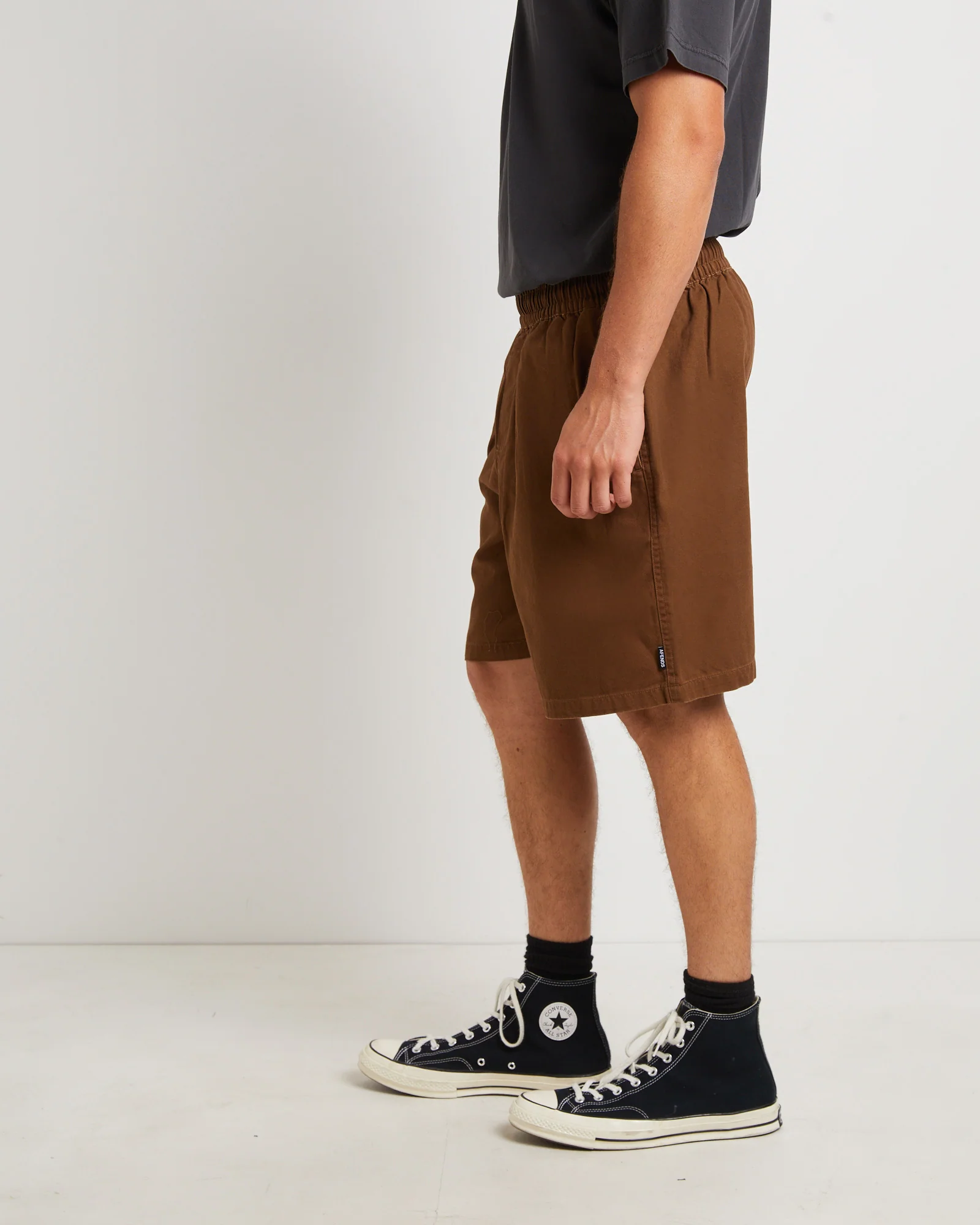 Collage Recycled 18" Swim Shorts in Brown - Image 4