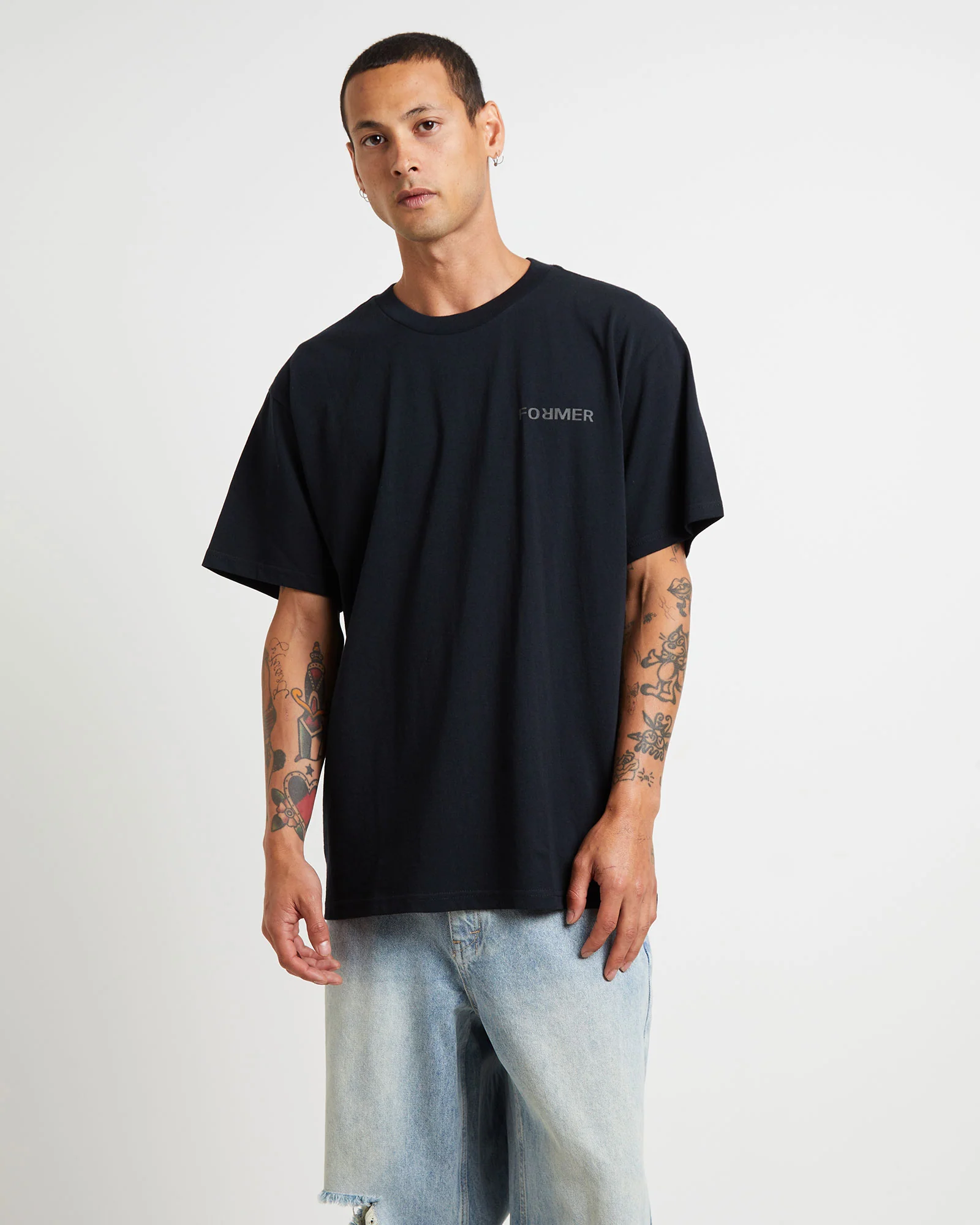 Collision Crux Short Sleeve T-Shirt in Black - Image 2