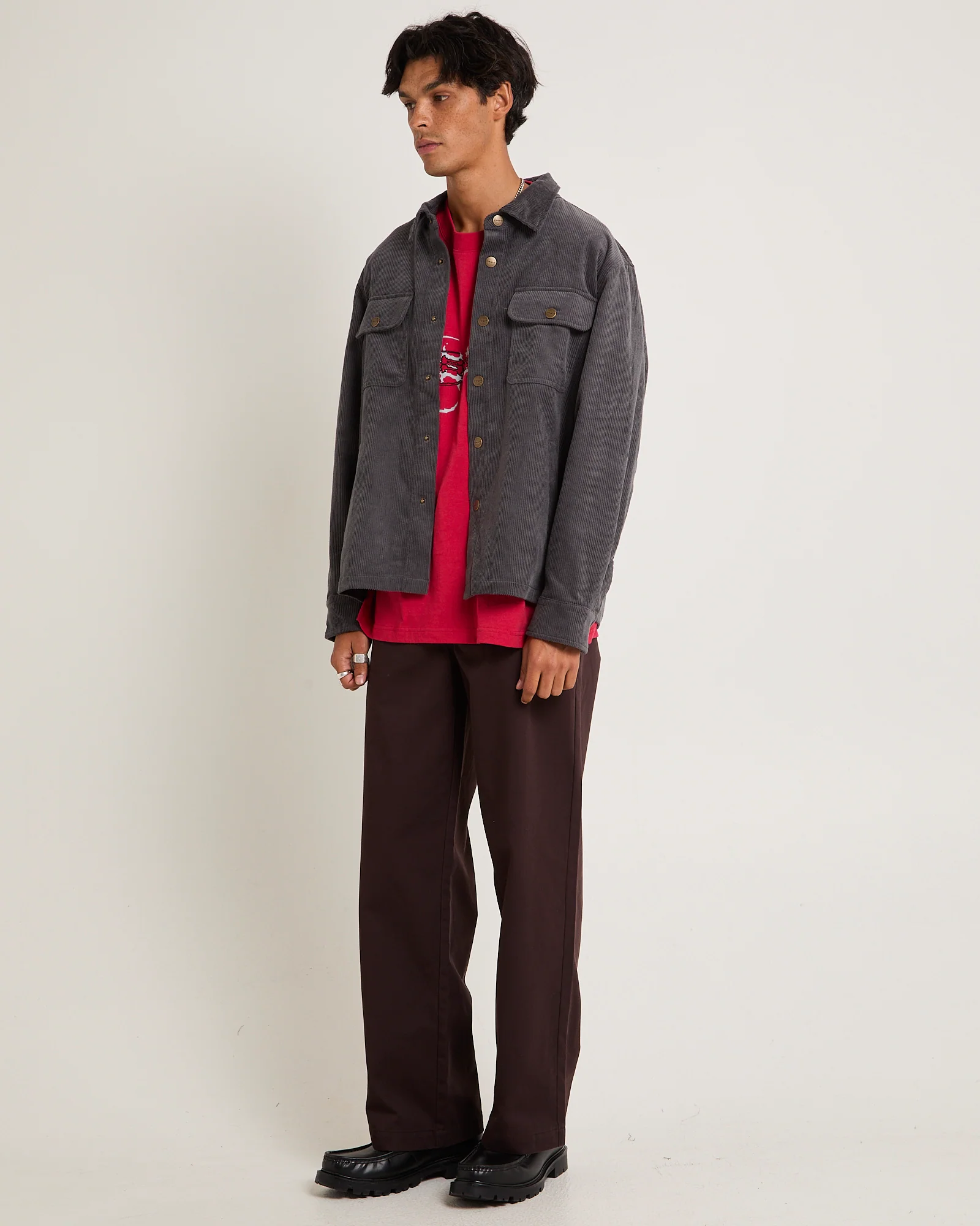 Conditions Corduroy Long Sleeve Overshirt - Image 4