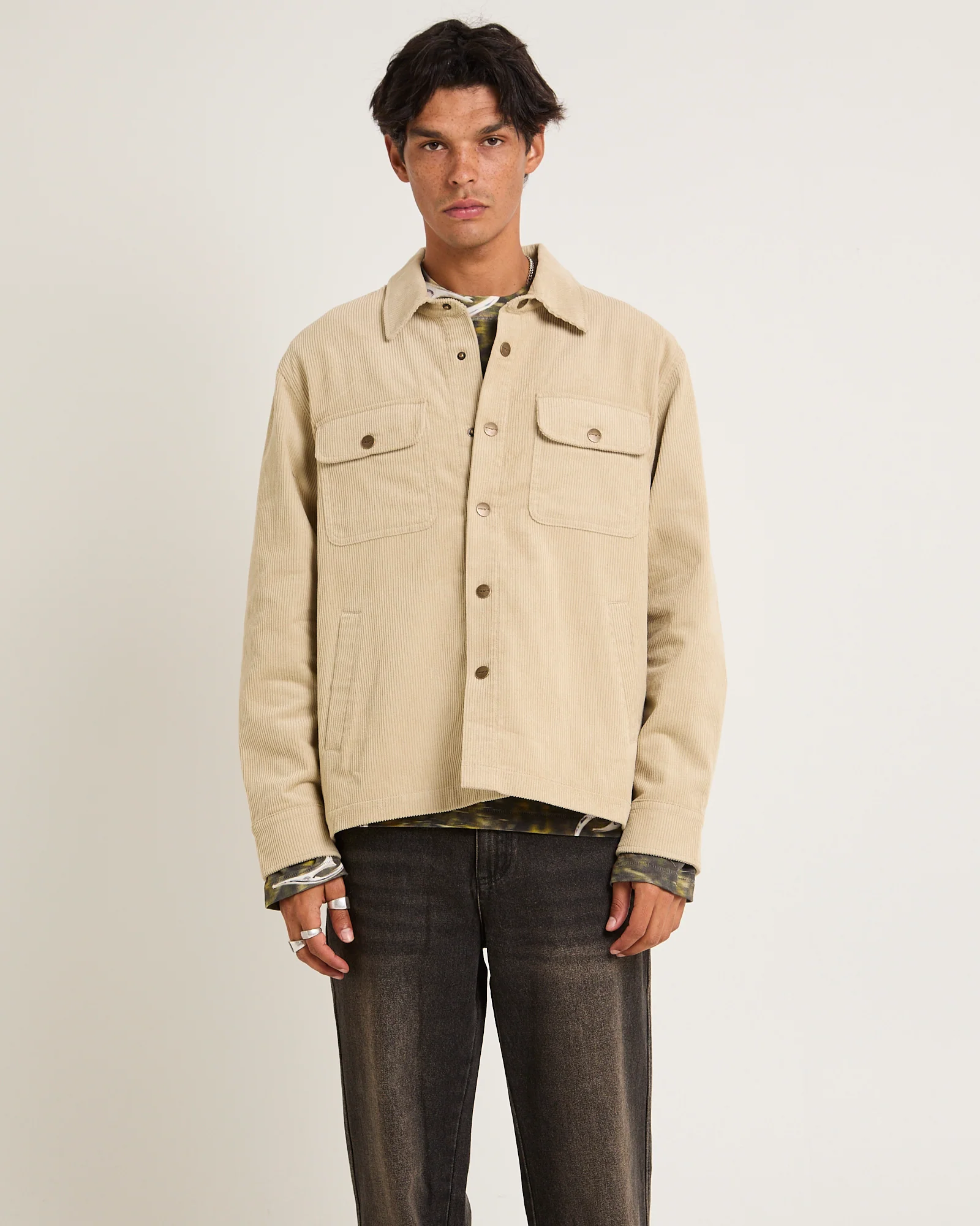 Conditions Corduroy Long Sleeve Overshirt - Image 3