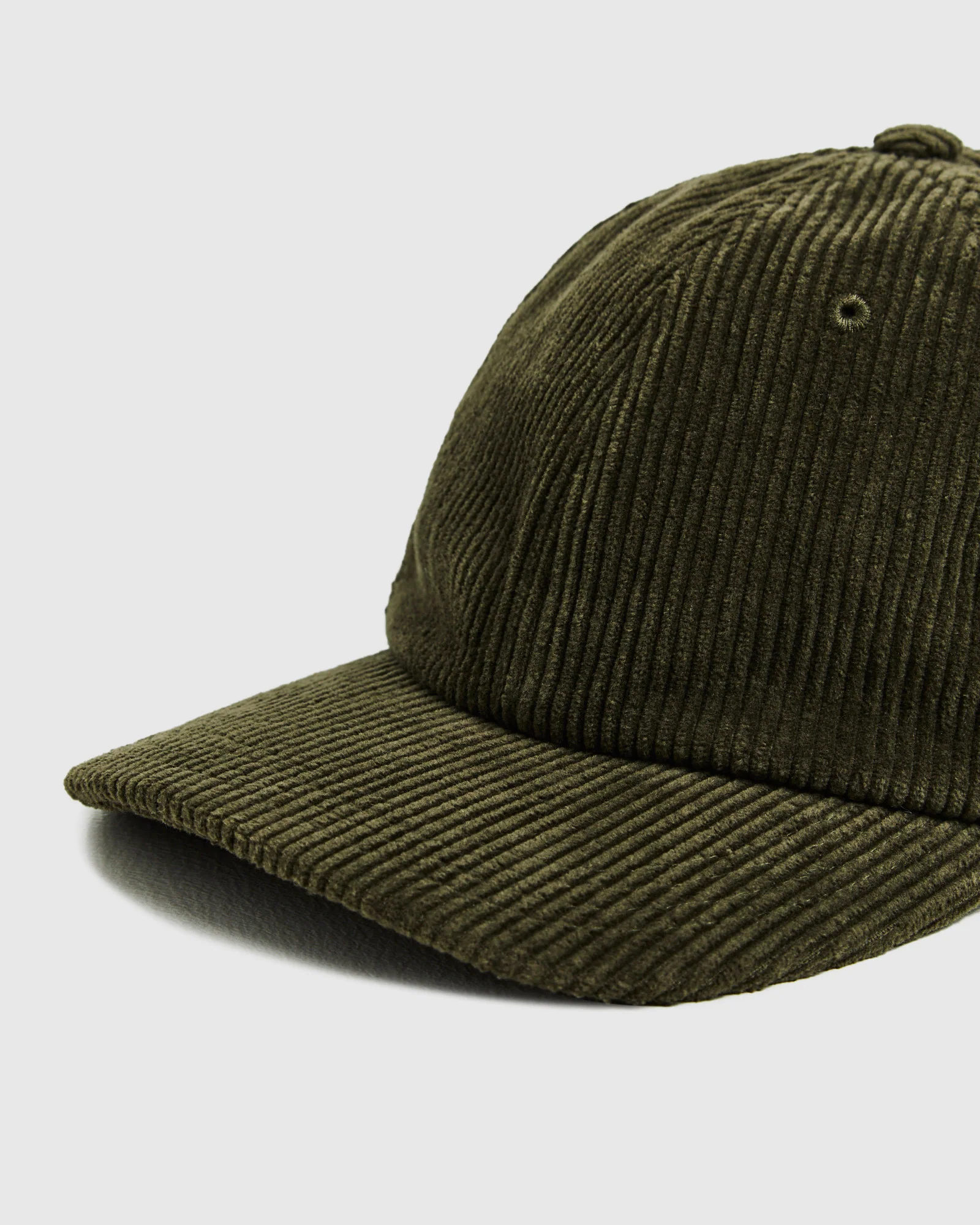 Cord 6 Panel Cap Khaki - Image 4