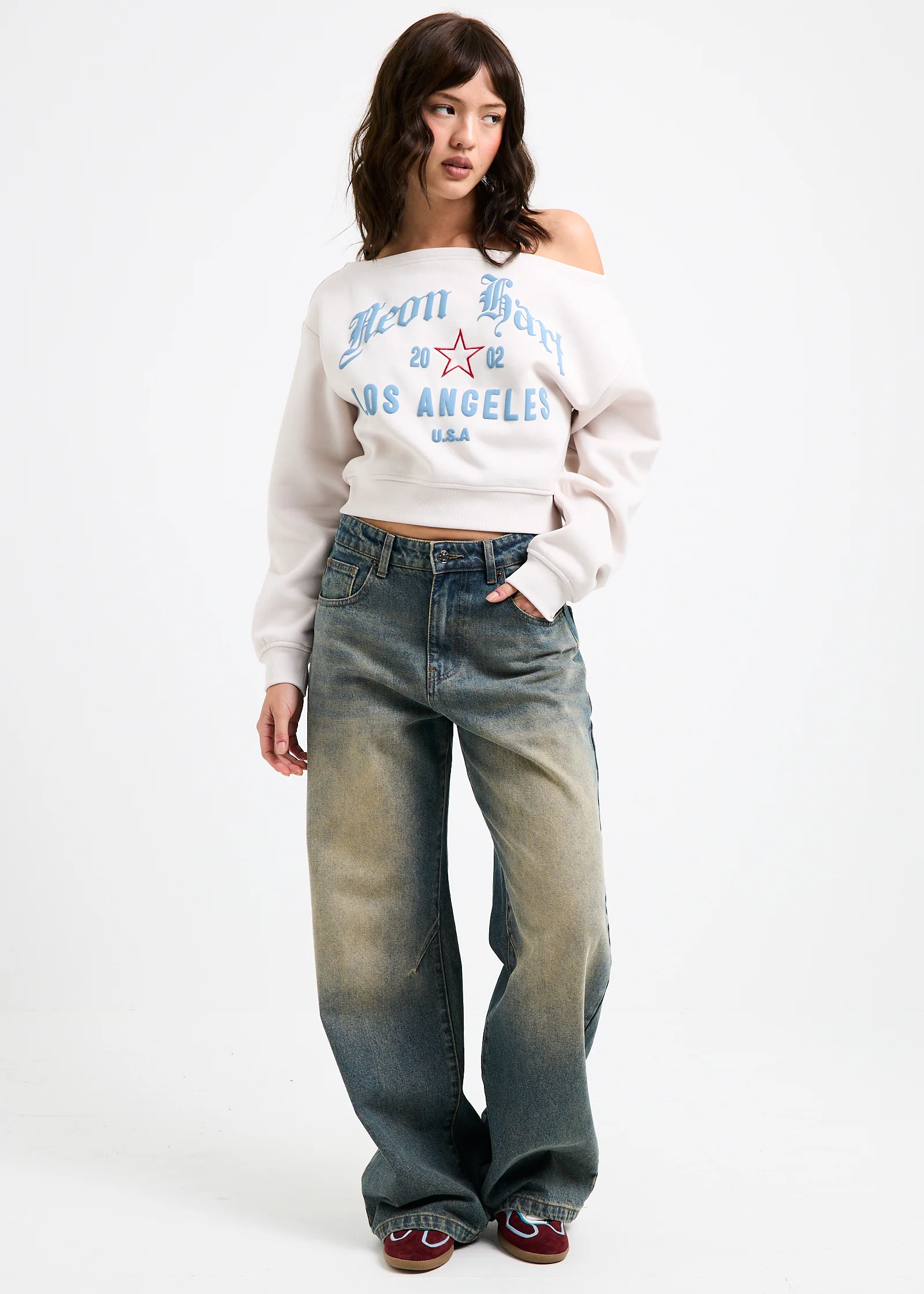 Corsica Off Shoulder Long Sleeve Top