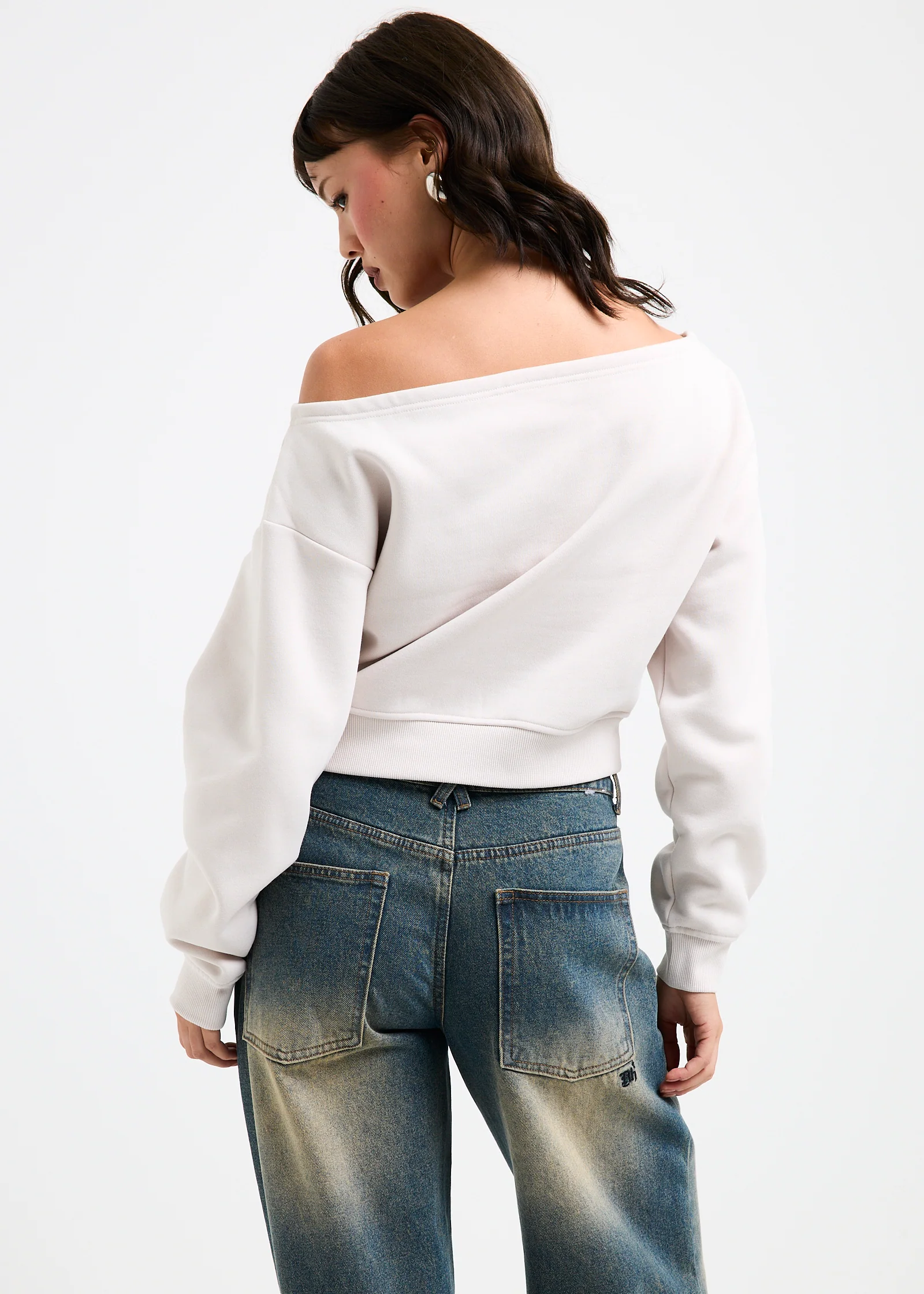Corsica Off Shoulder Long Sleeve Top - Image 3