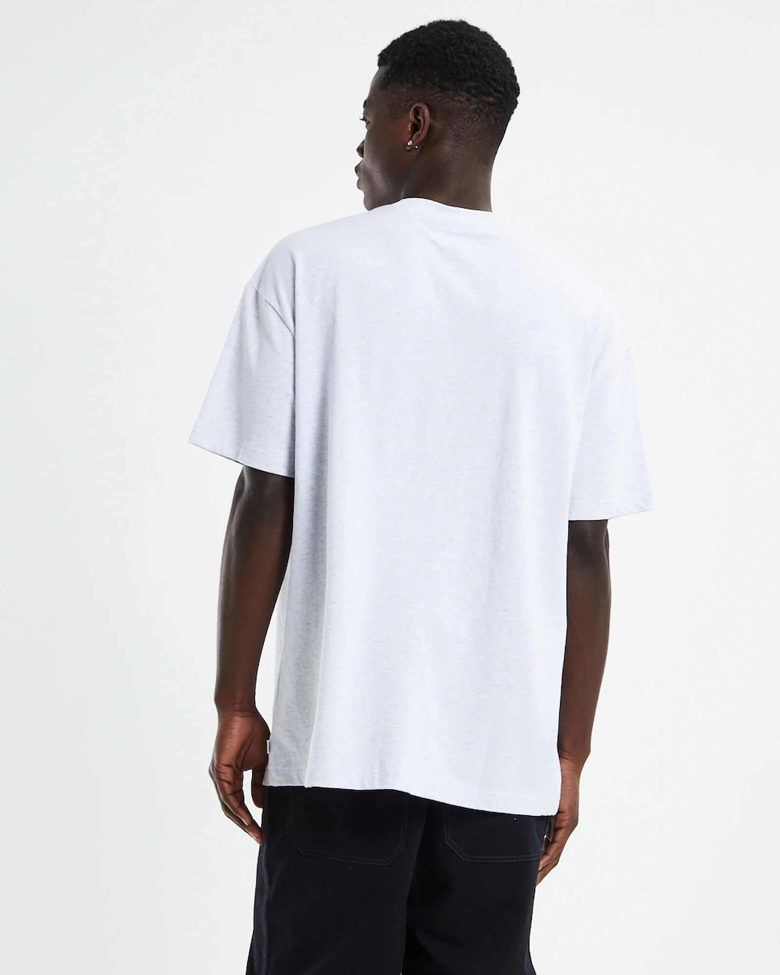Court Short Sleeve T-Shirt Frost Marle Grey - Image 2