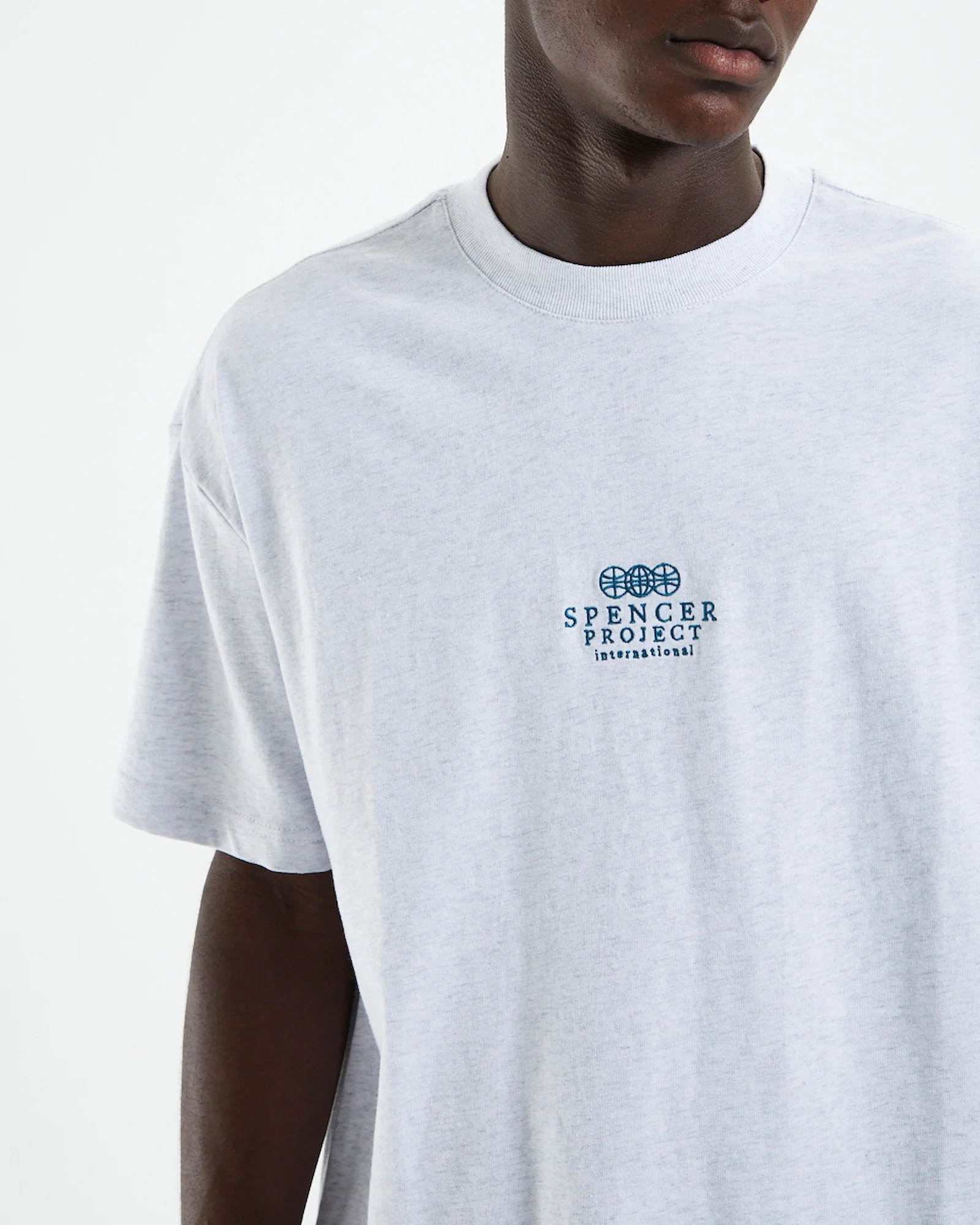 Court Short Sleeve T-Shirt Frost Marle Grey - Image 6