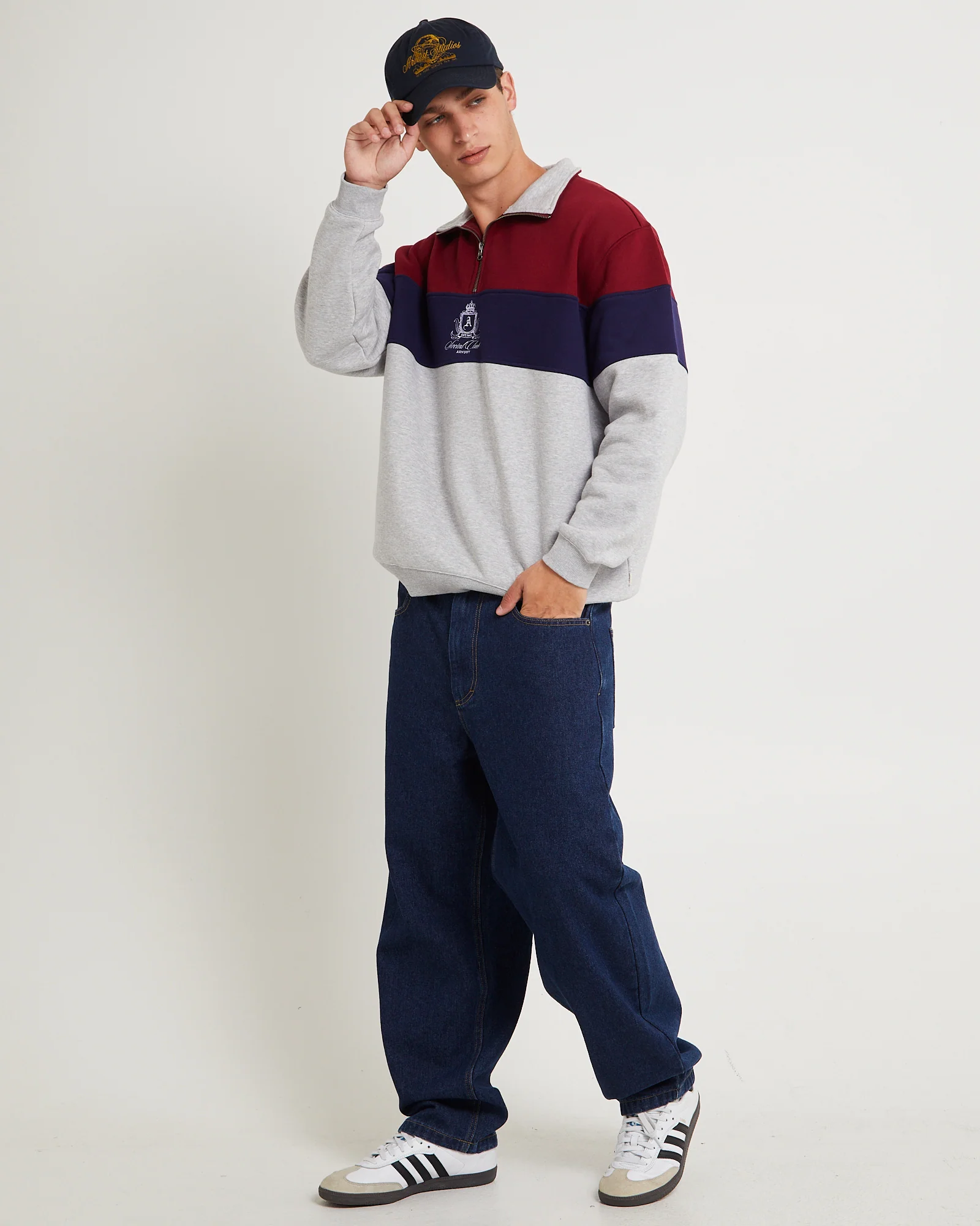 Crest Panel 1/4 Zip Jumper - Image 4