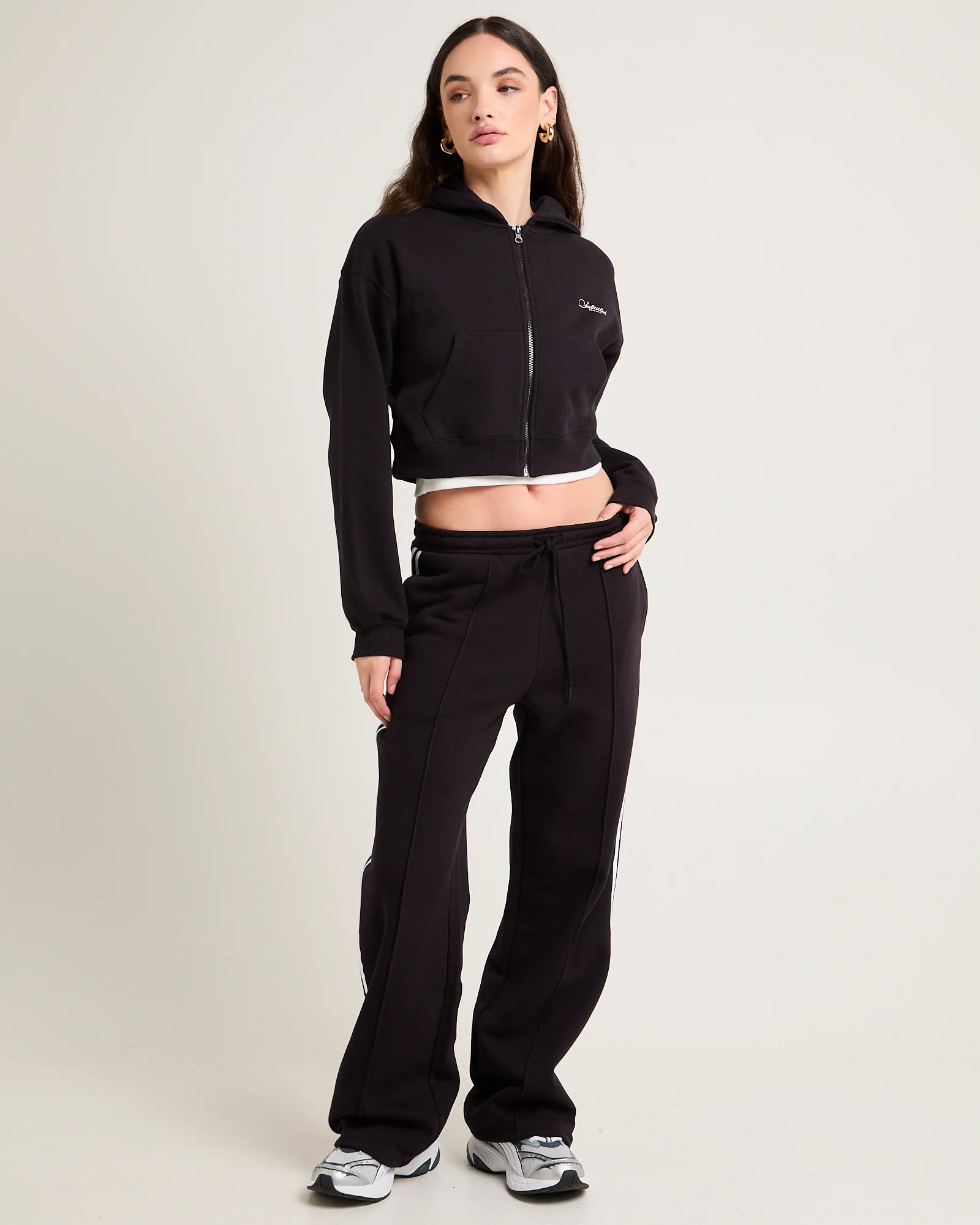 Cropped Zip Hoodie - Image 3