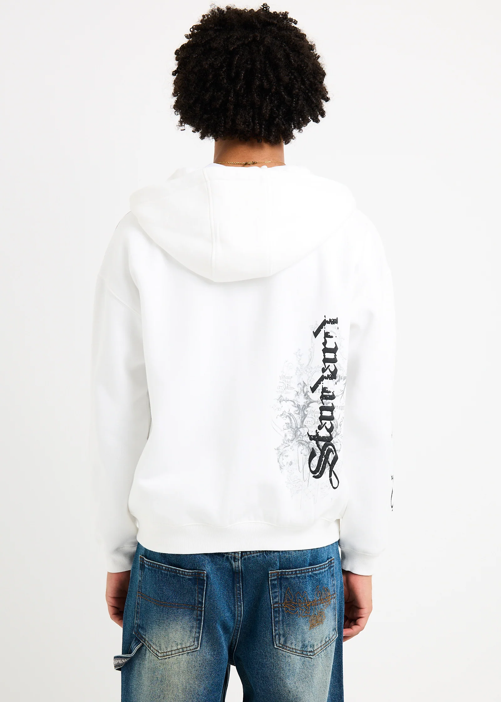Crucifix Zip Hoodie - Image 2