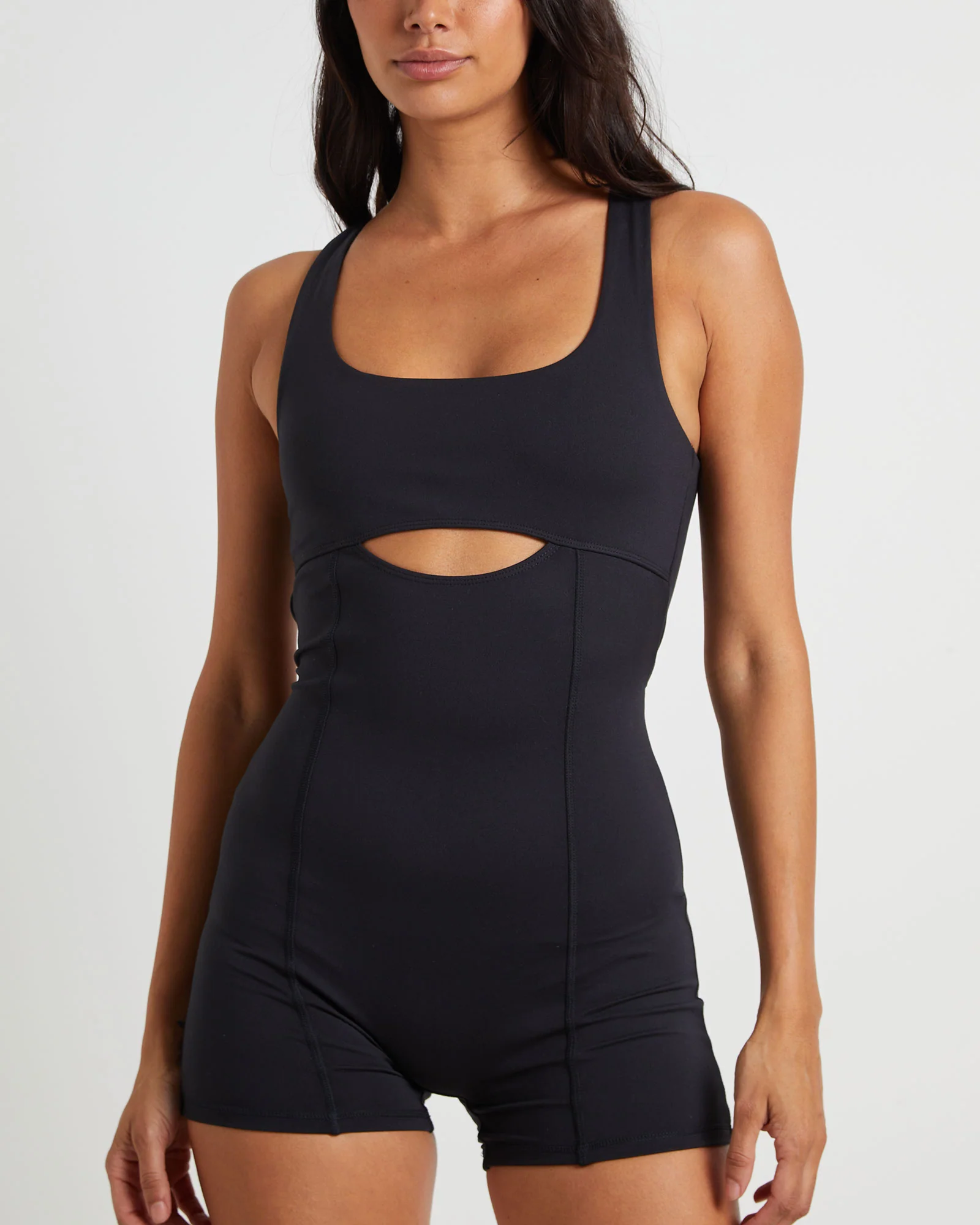 Cut Out Unitard in Black - Image 5