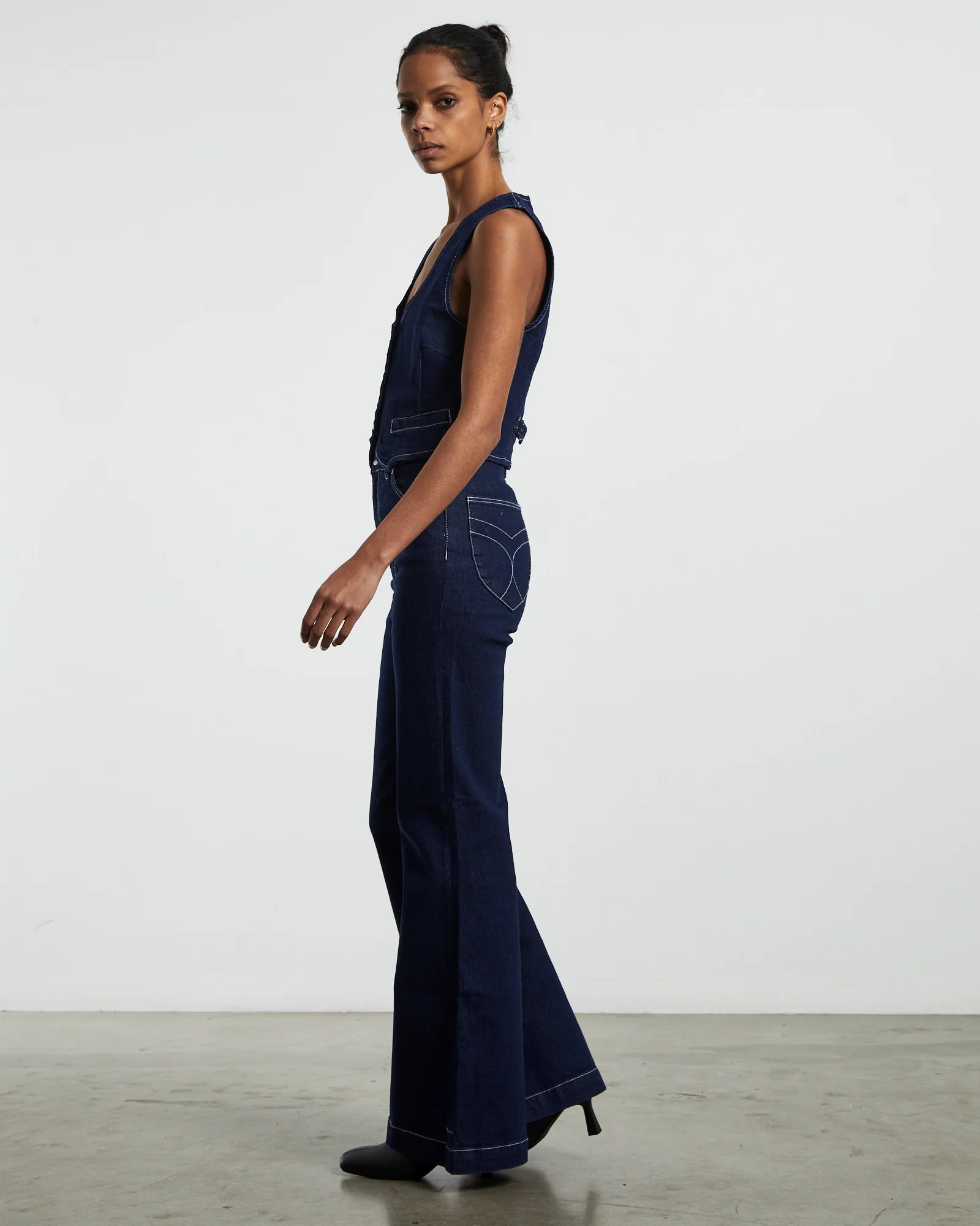 Dallas Denim Vest Dante Organic Blue - Image 4
