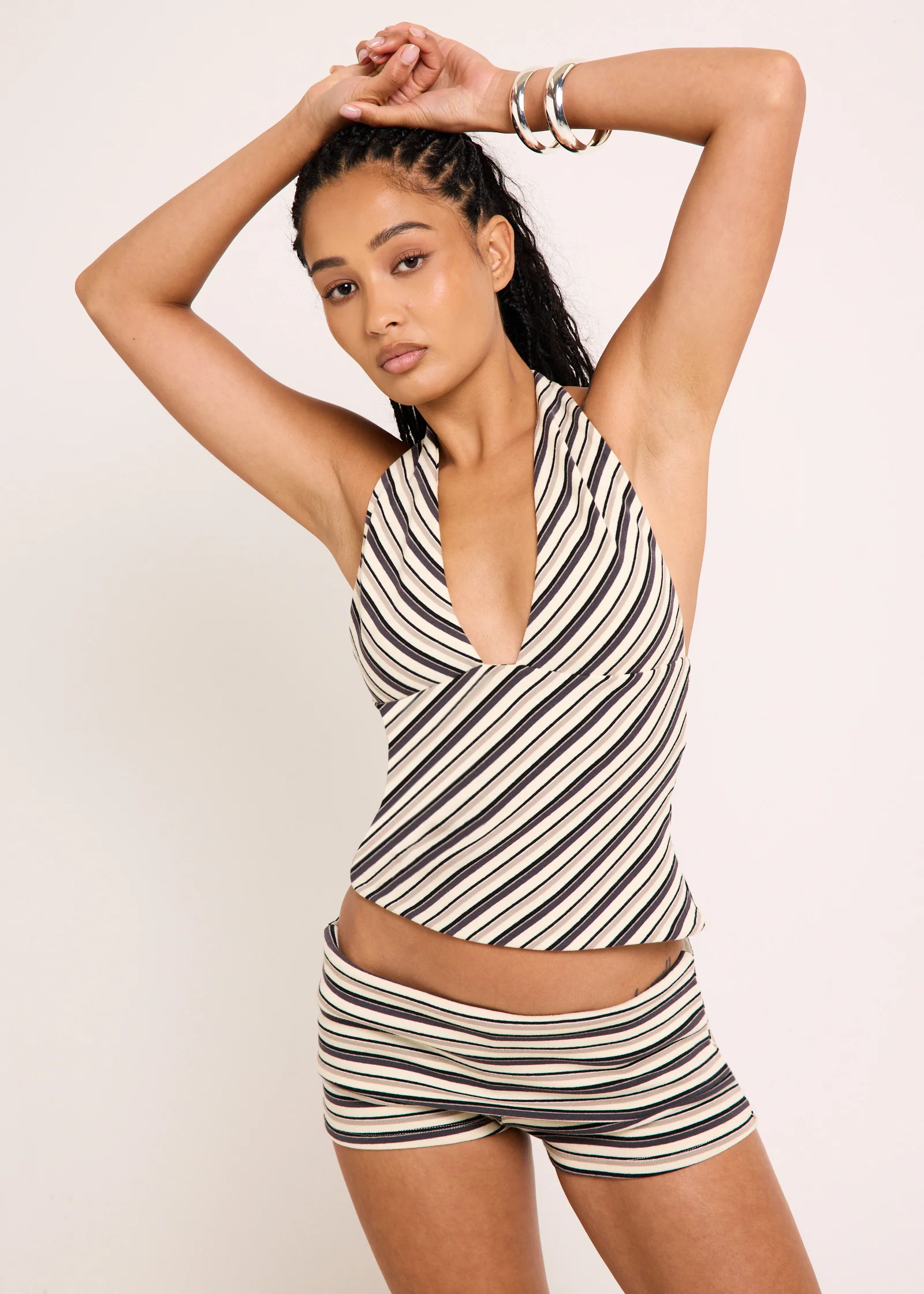 Danni Stripe Halter Top