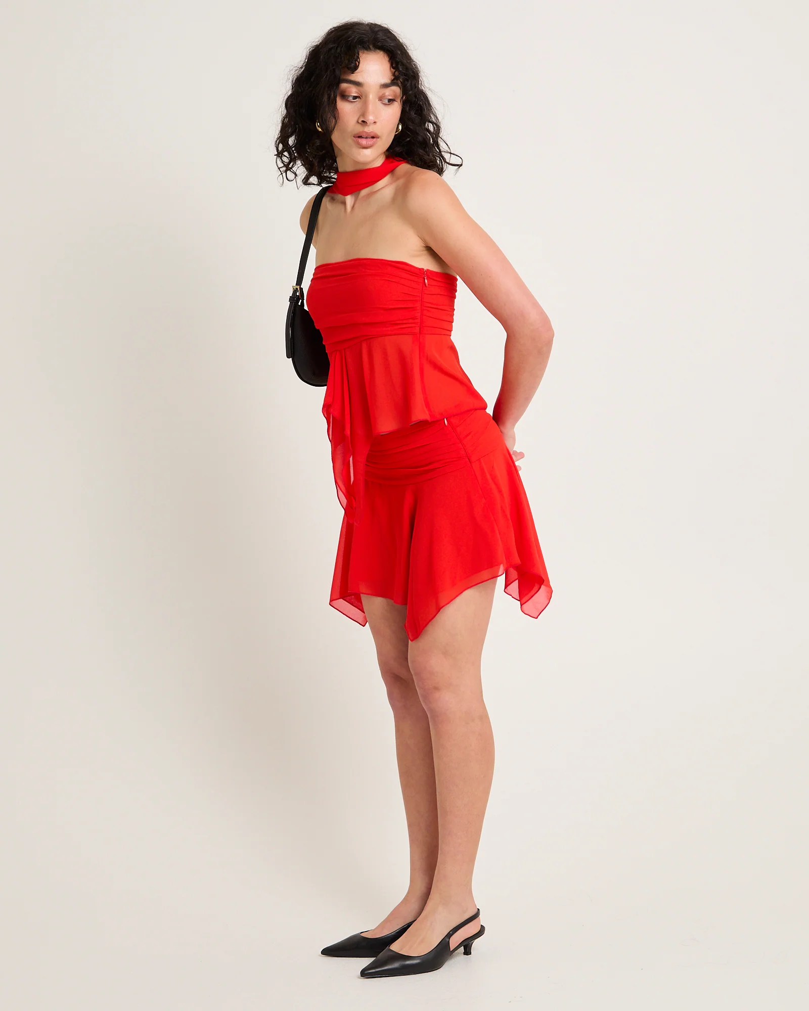 Daphony Chiffon Wrap Top - Image 4