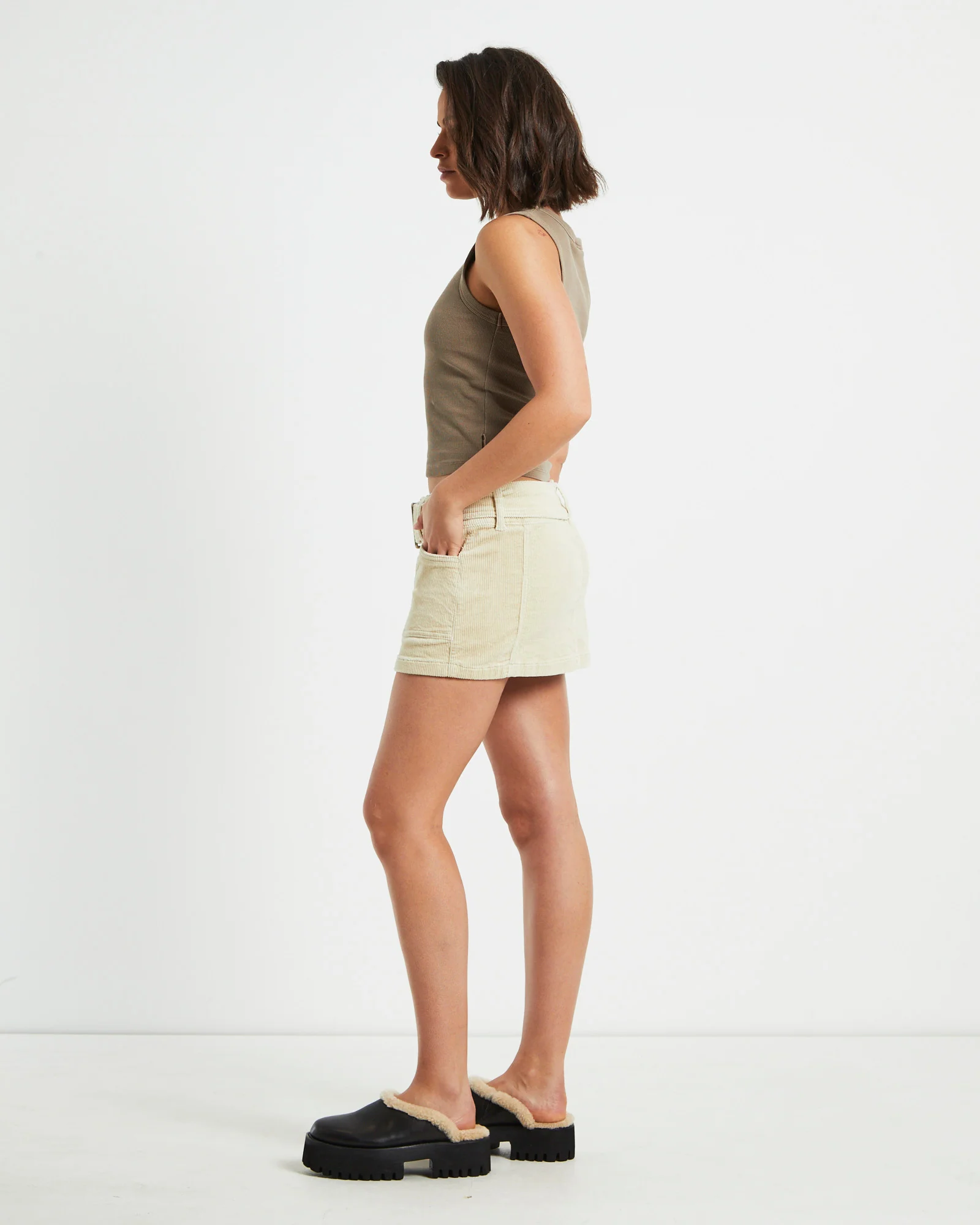 Decadance Diamate Tank Top in Chocolate Brown - Image 4