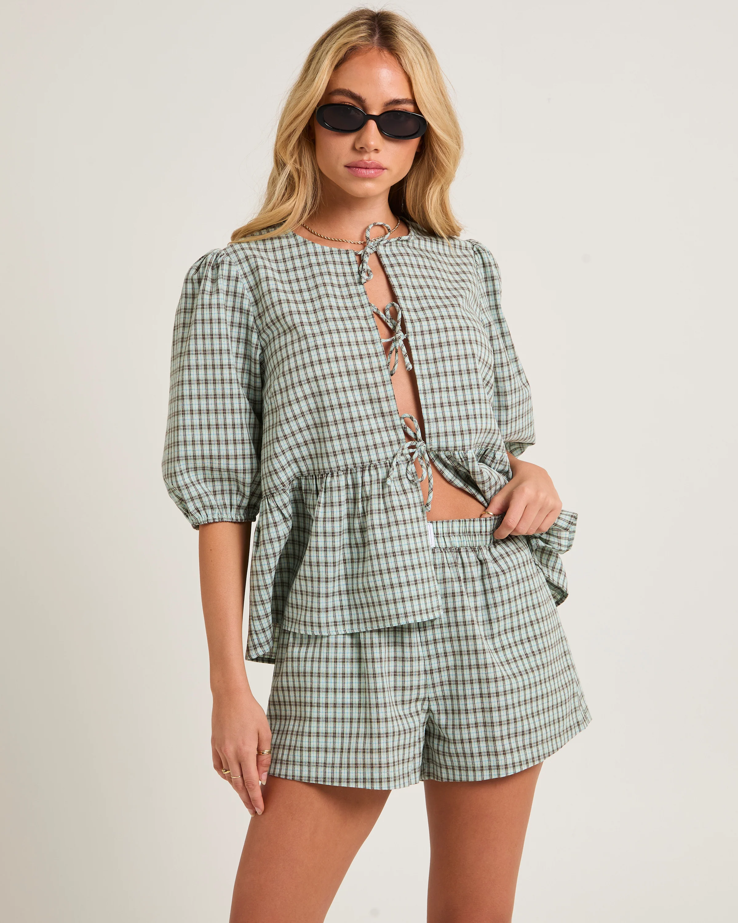 Delmar Check Frill Shirt - Image 2