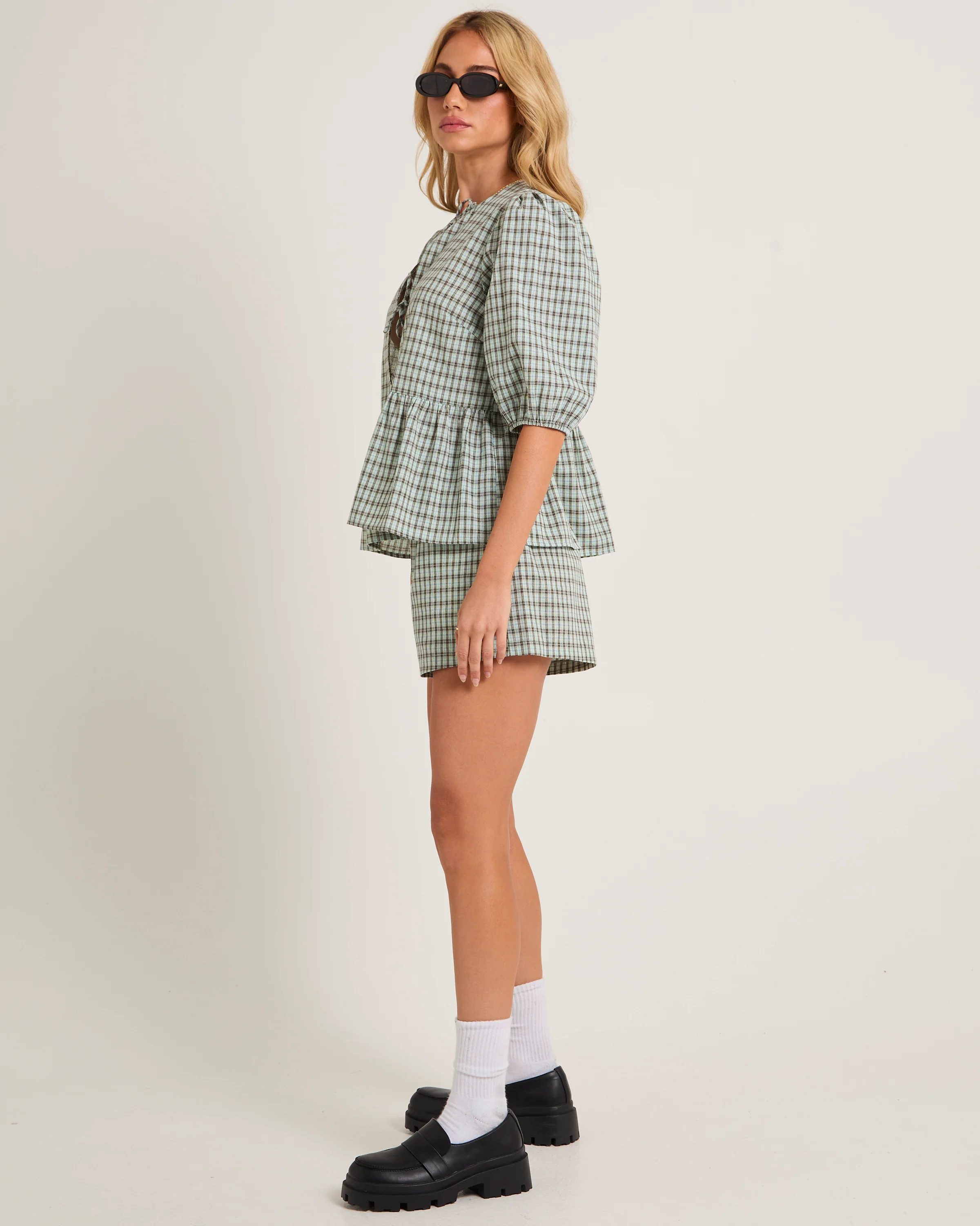 Delmar Check Frill Shirt - Image 5