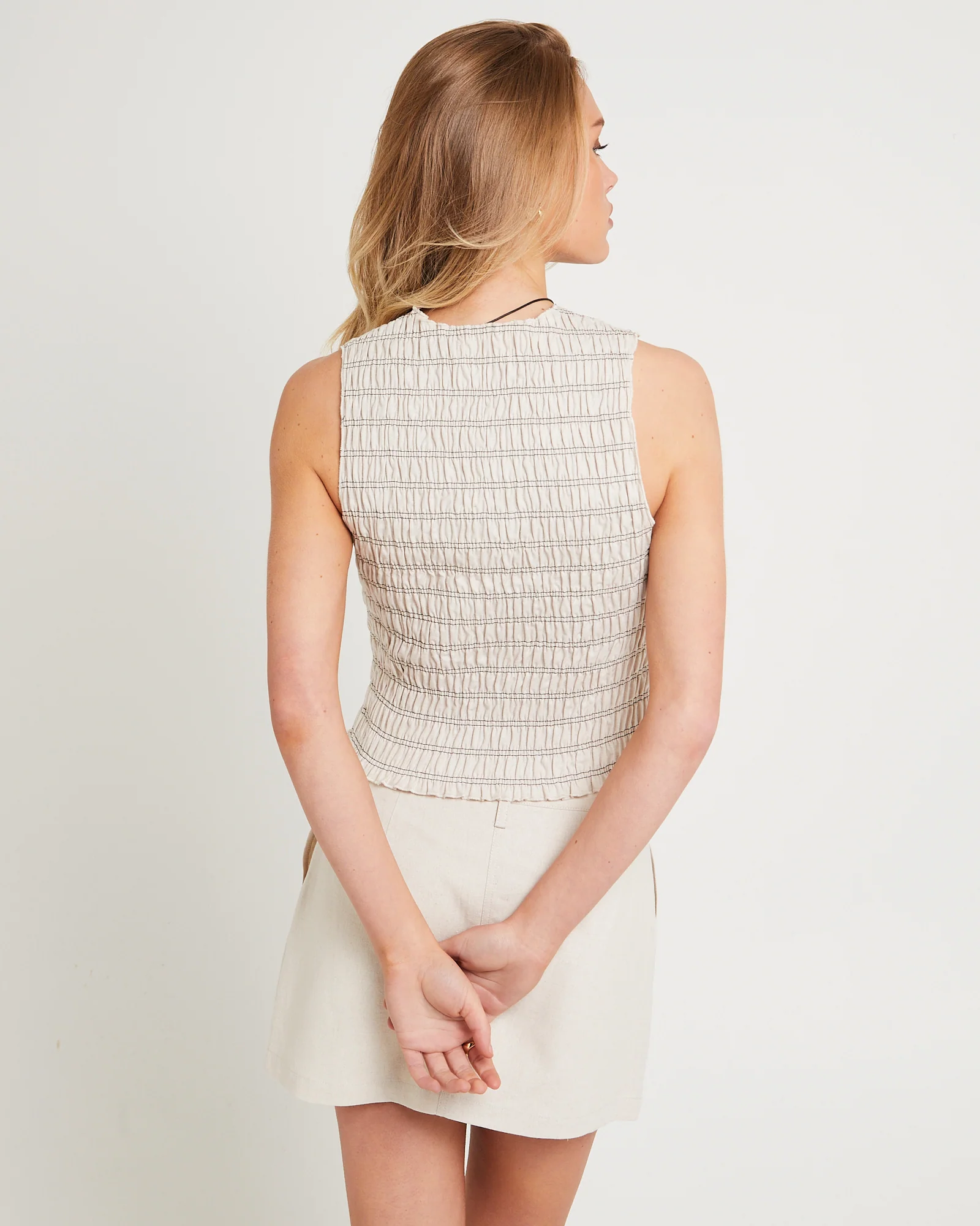 Delmore Shirred  Top - Image 4