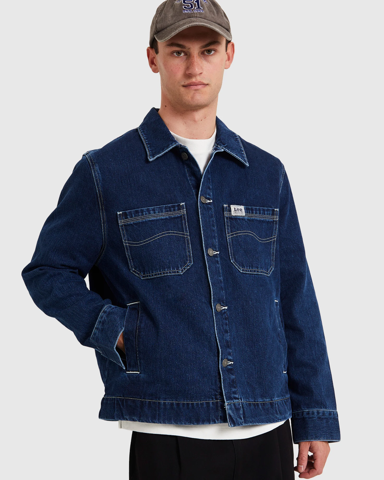 Denim Chore Jacket - Image 6